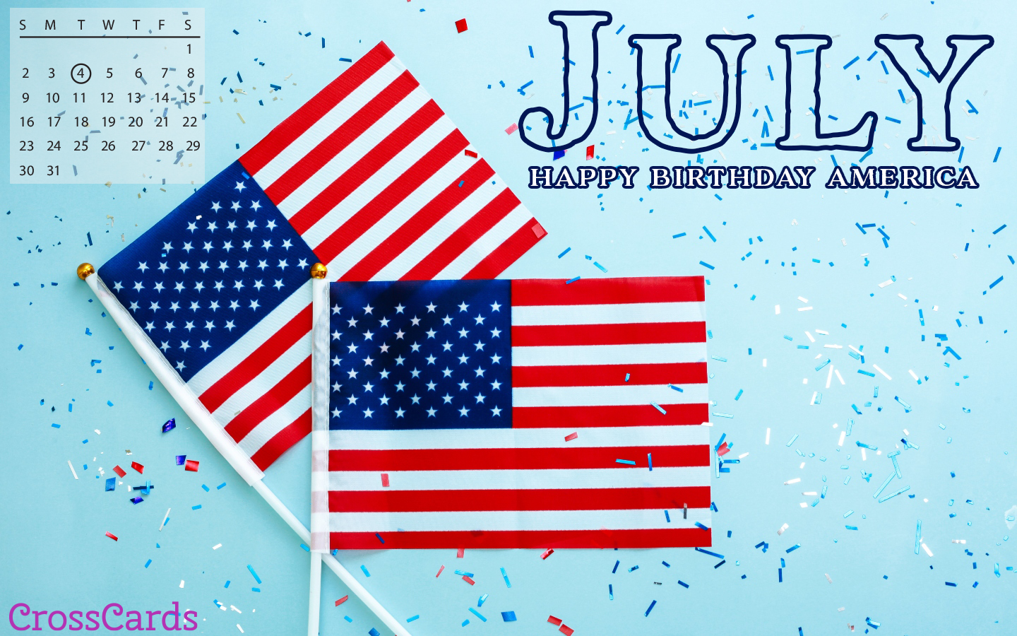 July 2023 Desktop Calendar- Free July Wallpaper