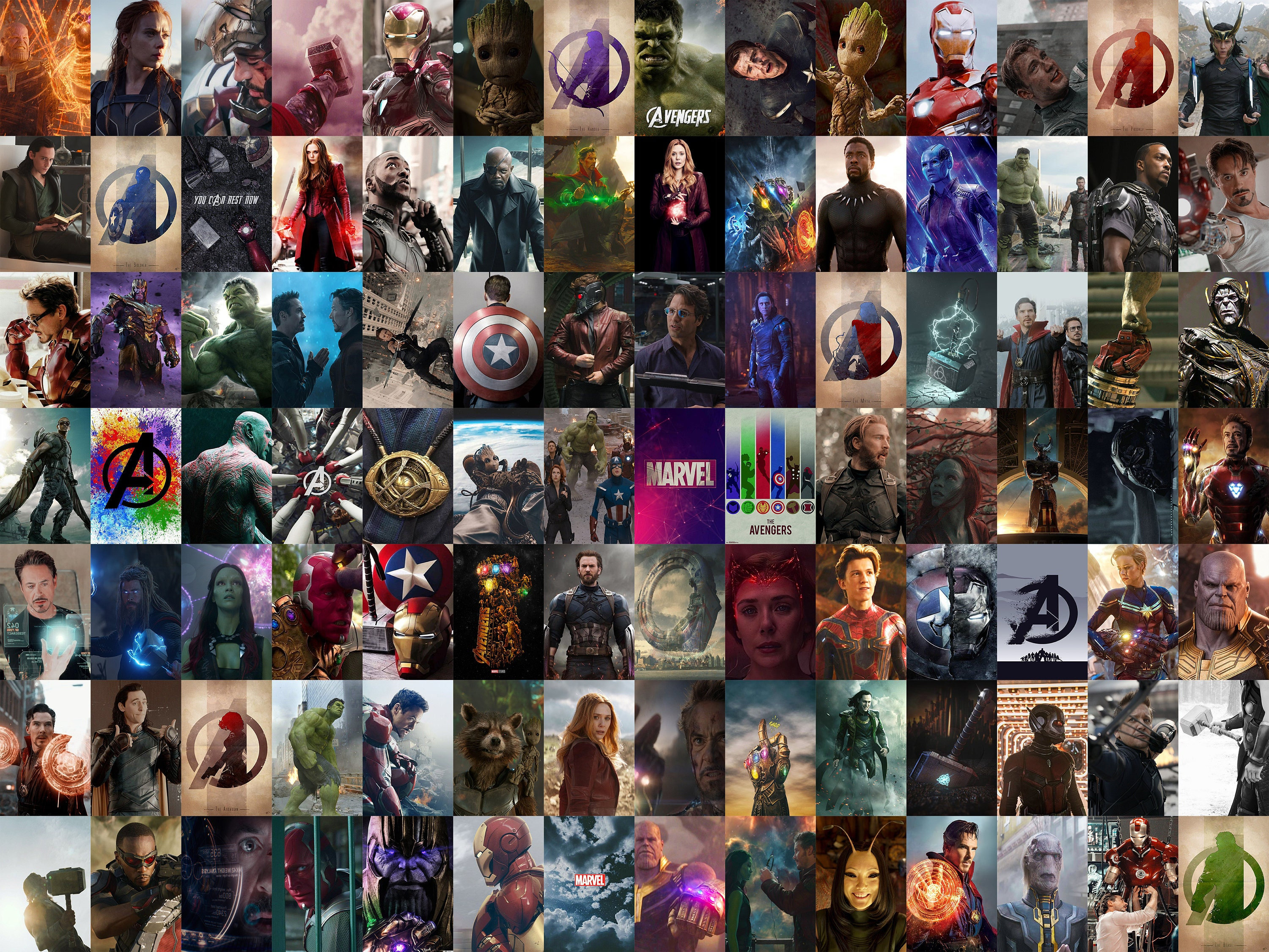 PCS Avengers Wall Collage Kit Marvel Aesthetic Photo