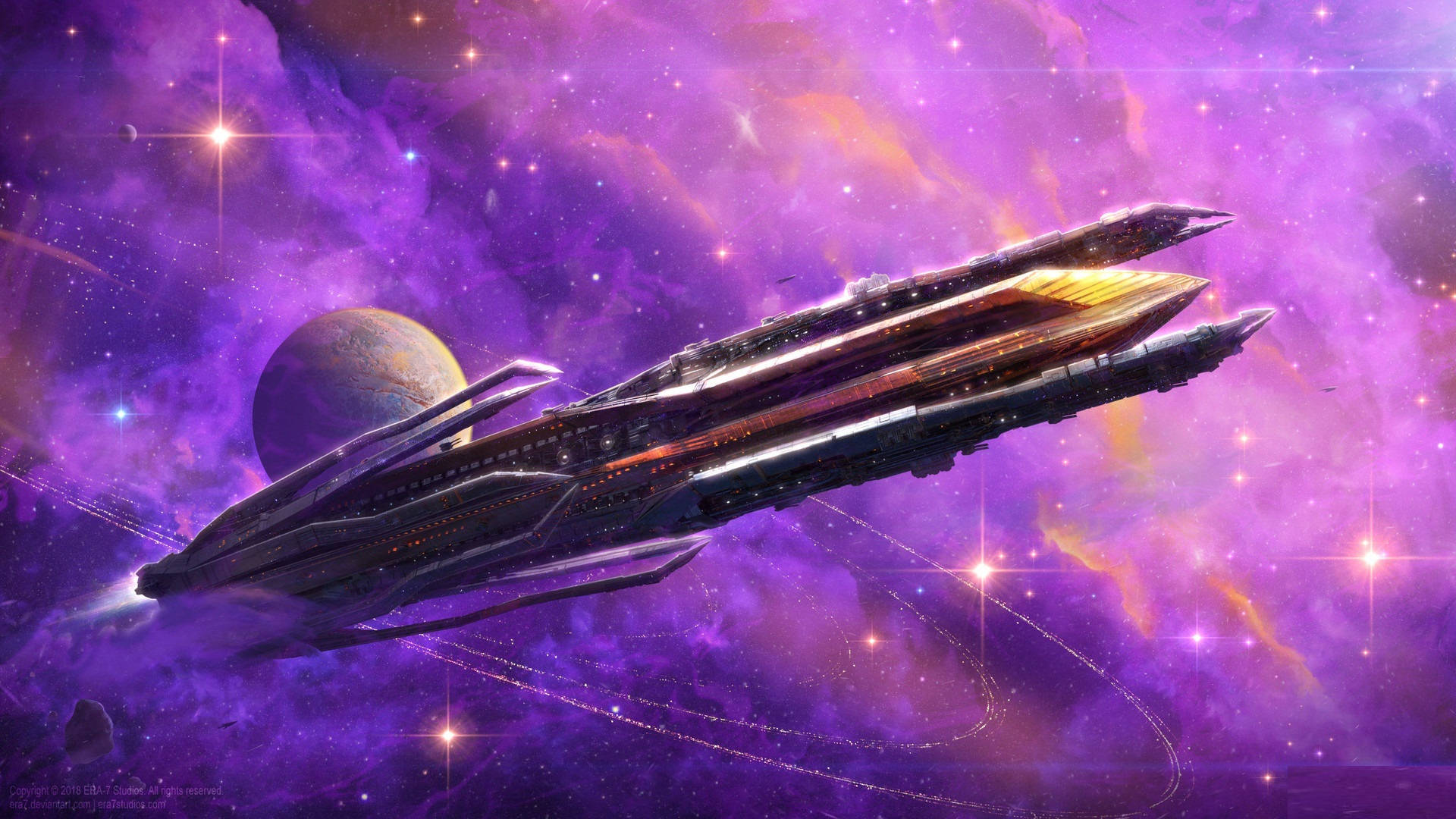Spaceship Wallpaper