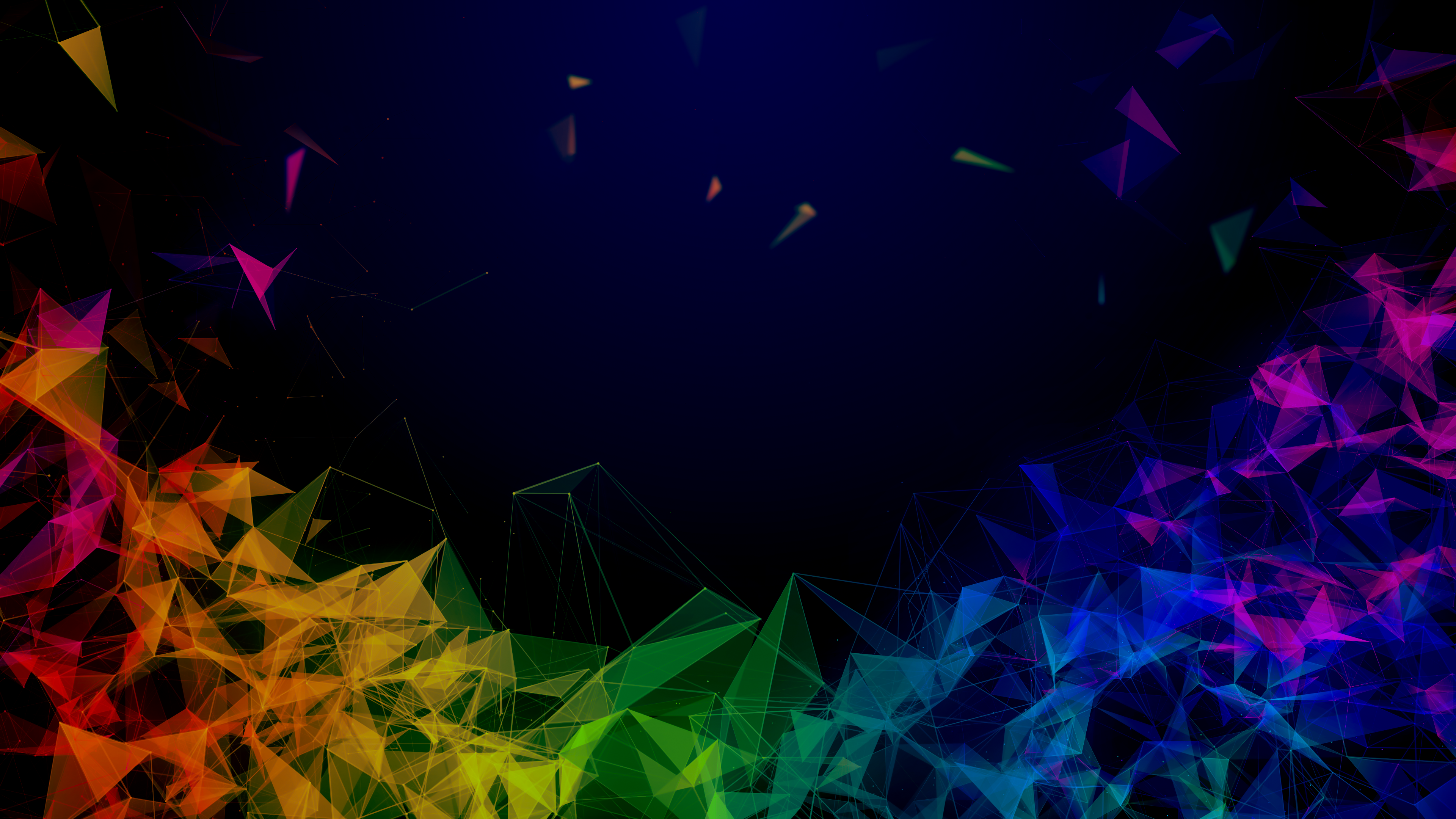 Gaming Setup Prism Artwork 4k Desktop Wallpaper