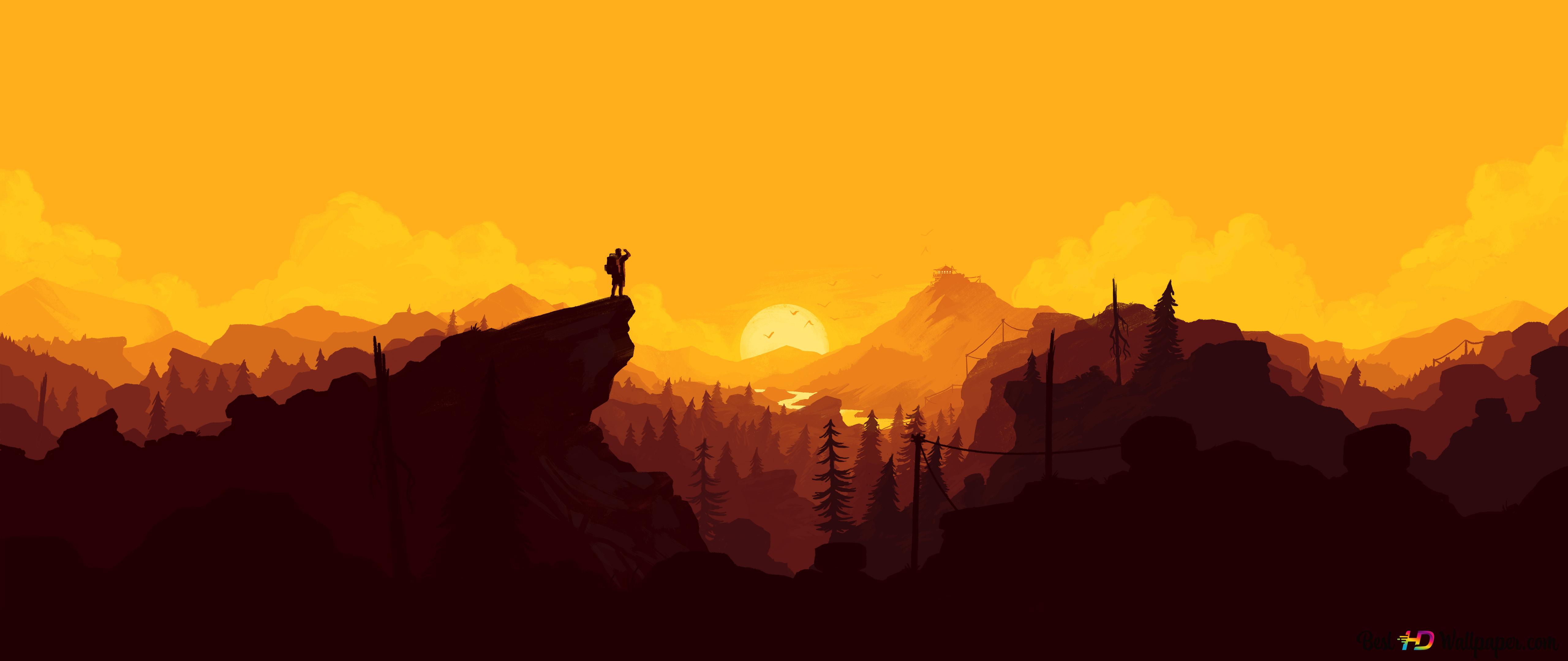 Firewatch game 4K wallpaper download