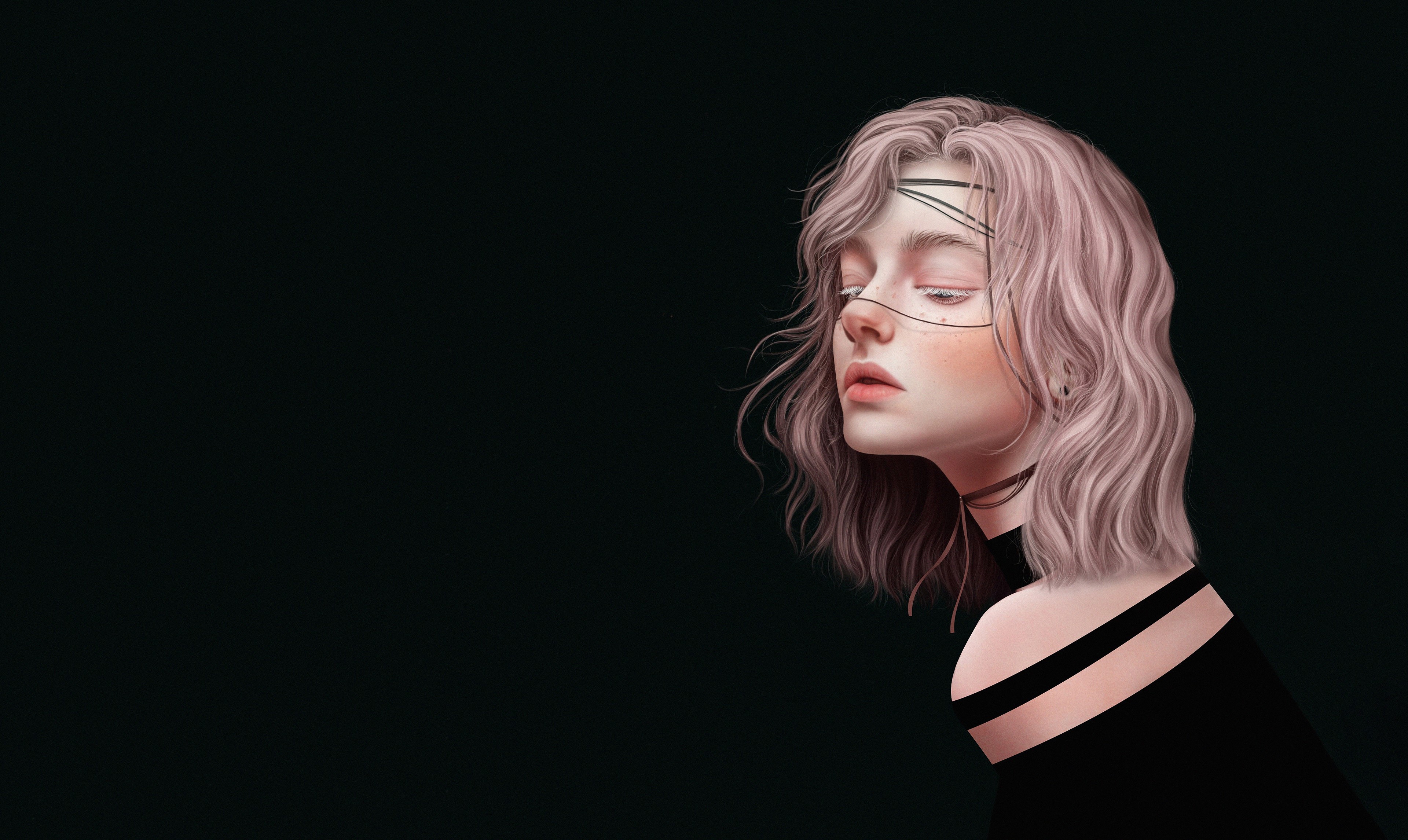 Wallpaper / fantasy, artist, artwork, digital art, hd, 4k, oled, dark, black free download