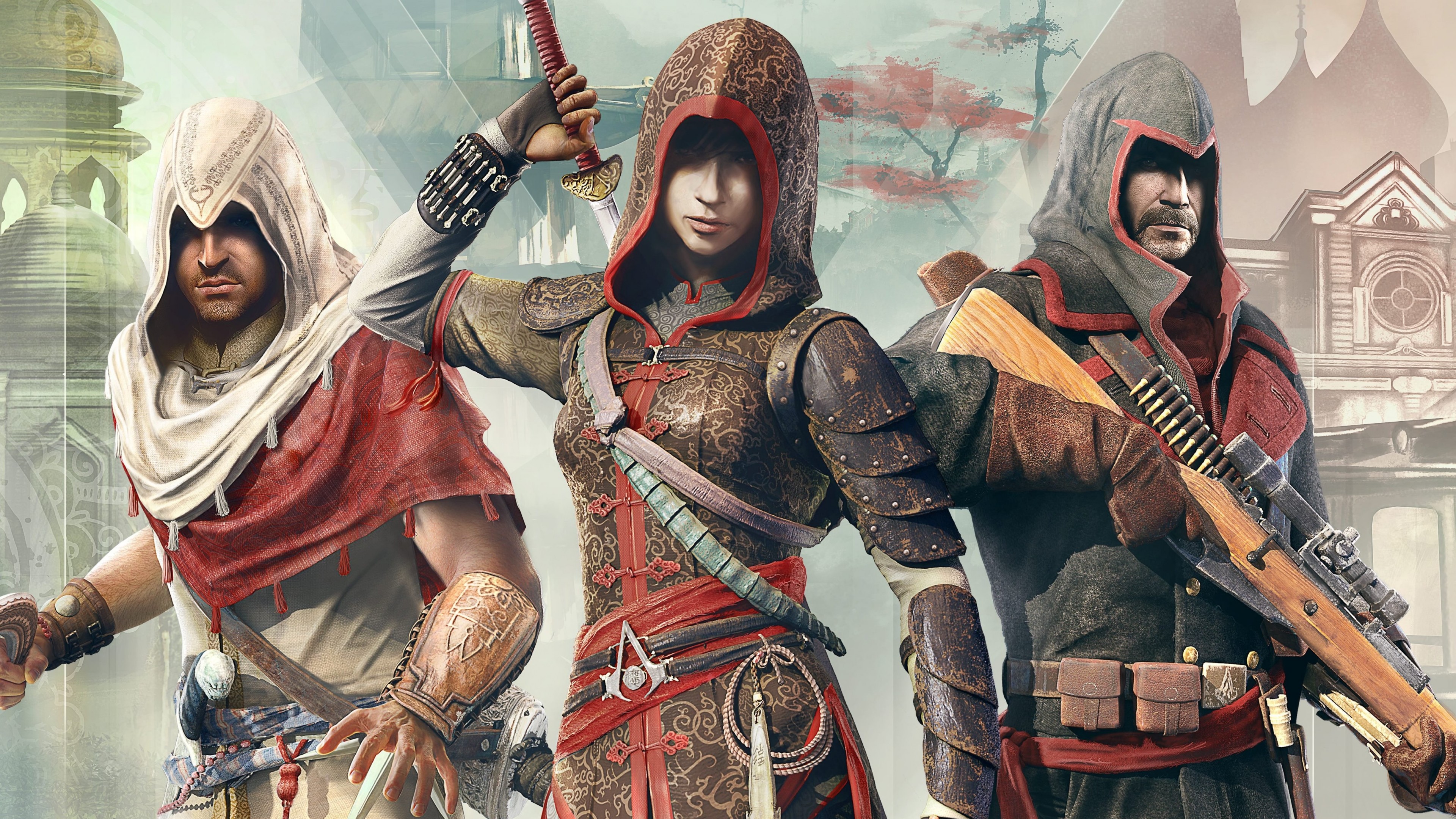 Wallpaper Assassin's Creed Chronicles Trilogy, Best Games, Game, Arcade, Sci Fi, China, PC, PS4, Xbox One, Games