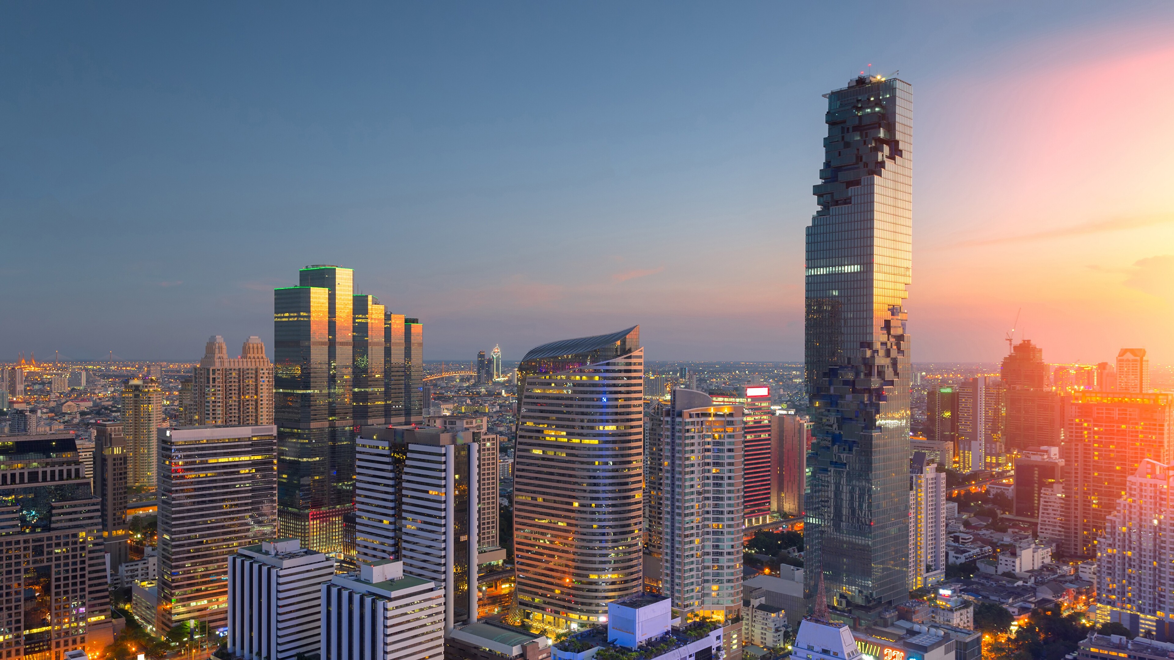 Bangkok 4K wallpaper for your desktop or mobile screen free and easy to download