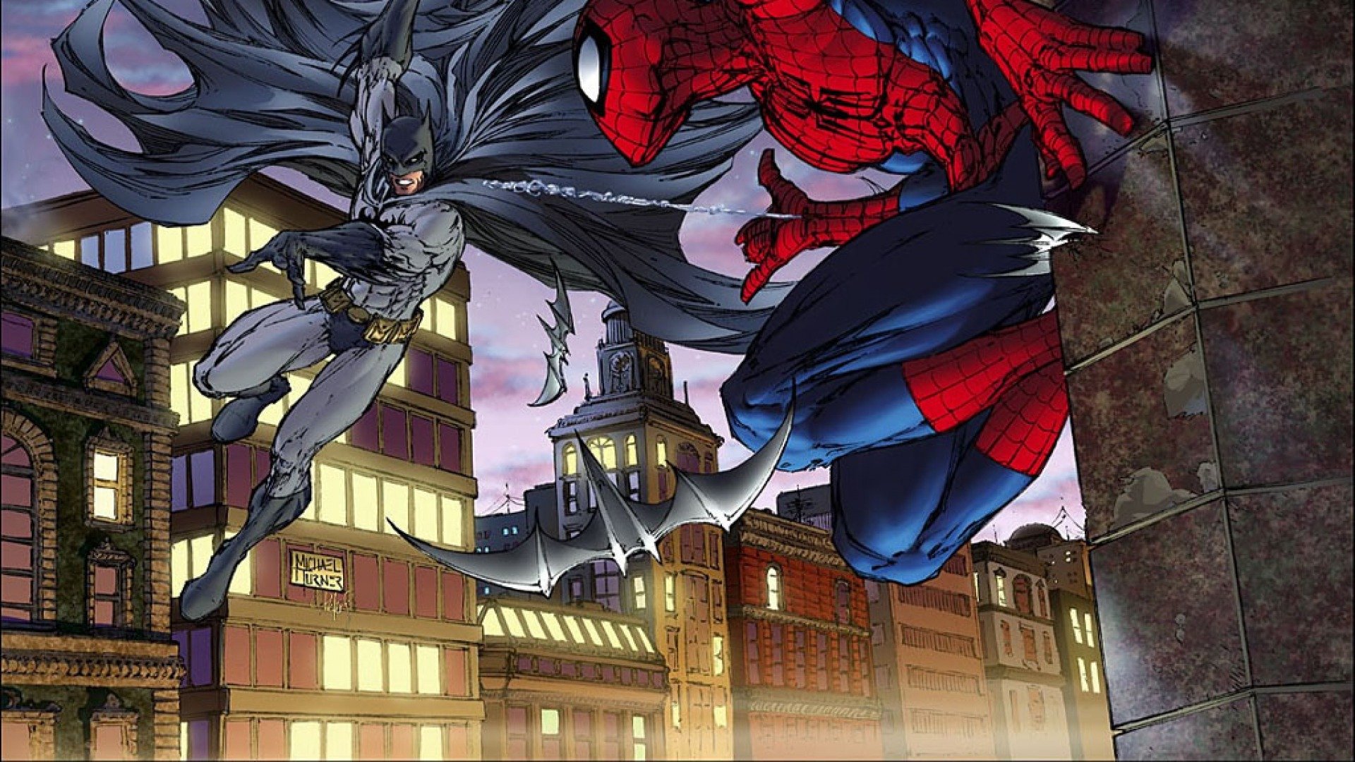 batman vs spiderman wallpaper