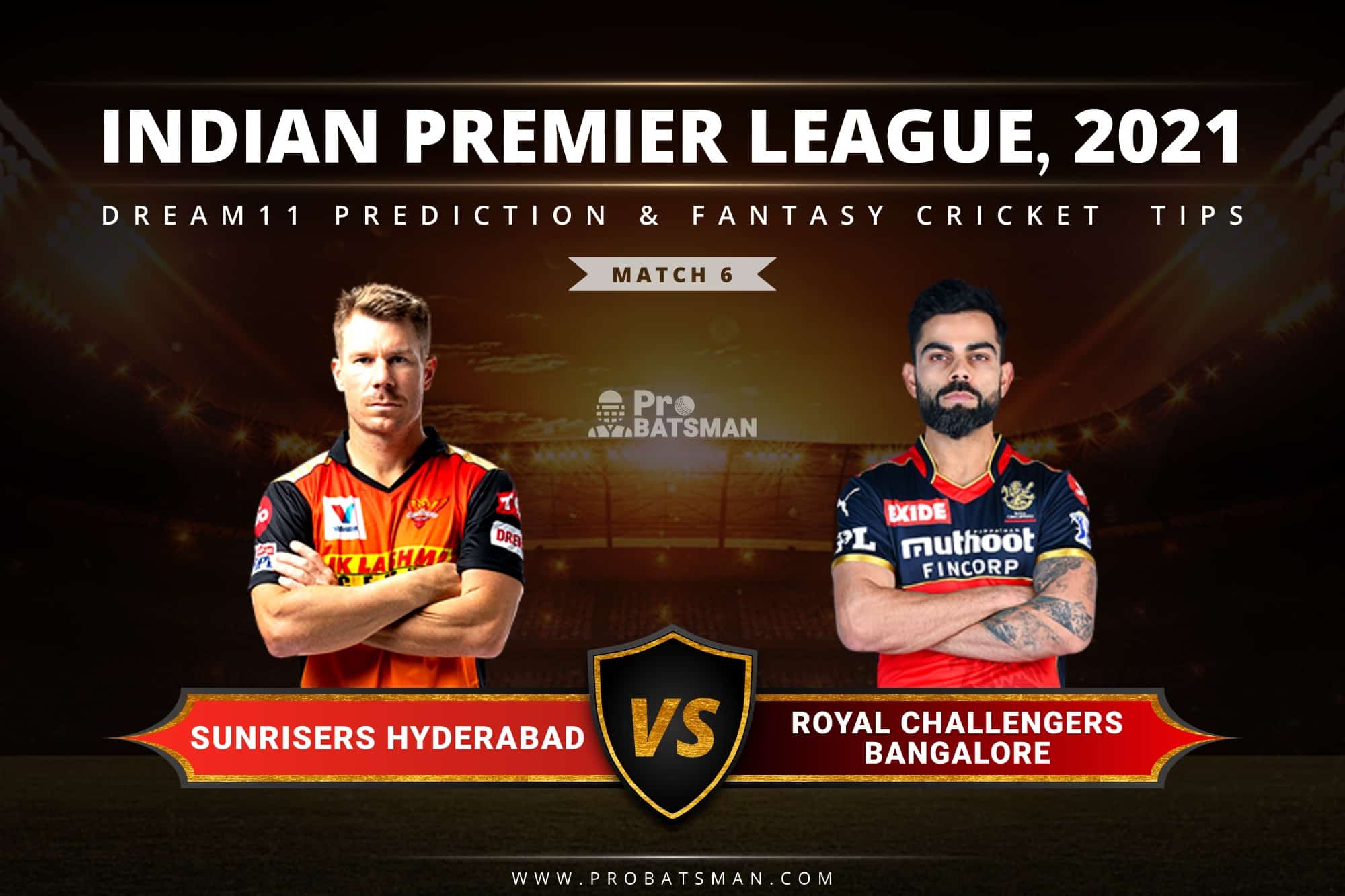 IPL 2021, Match 6 vs RCB Dream11 Prediction: Fantasy Cricket Tips, Playing XI, Pitch Report, Stats, Match & Injury Updates