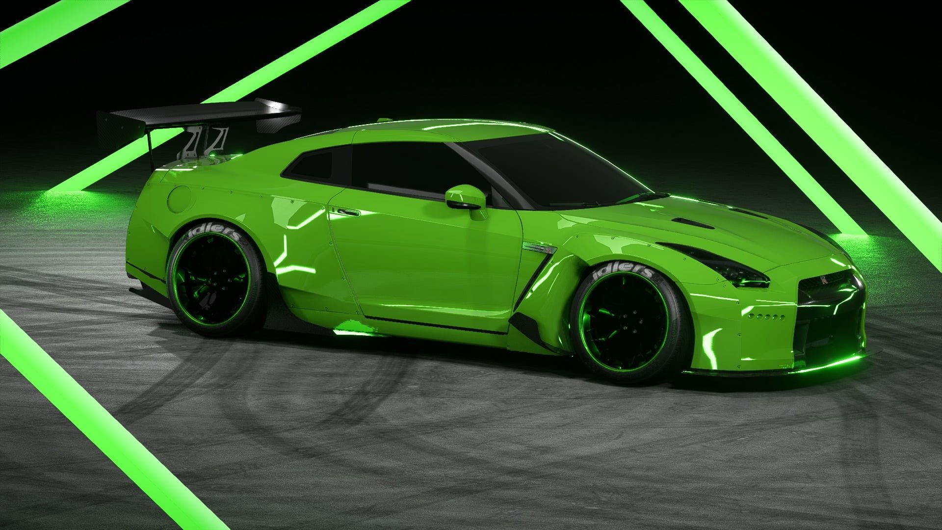 Nissan GTR #green Rocket Bunny P #wallpaper #hdwallpaper #desktop. Nissan gtr, Gtr, Nissan gtr wallpaper