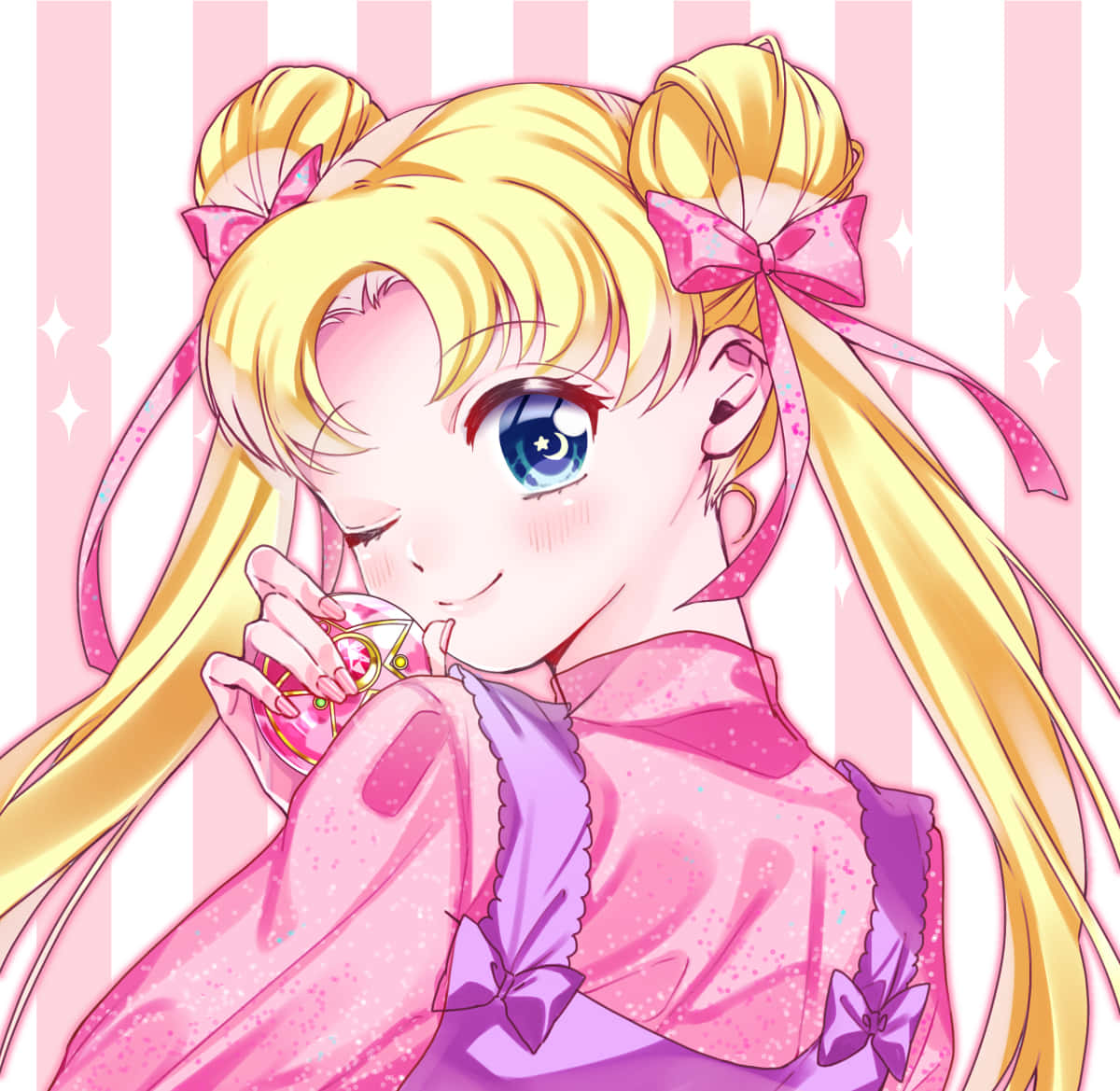 Download Pretty Pink Sailor Moon PFP Wallpaper