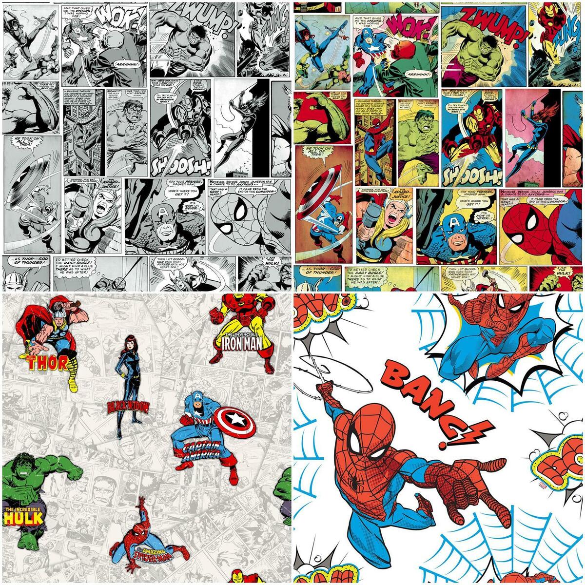 Marvel Wallpaper Comics Superheroes Avengers Iron Man Hulk Spiderman