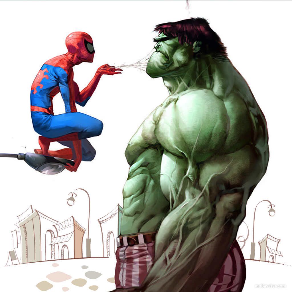Spider Man And Hulk IPad Wallpaper. Spiderman vs hulk, Spiderman, Geek art