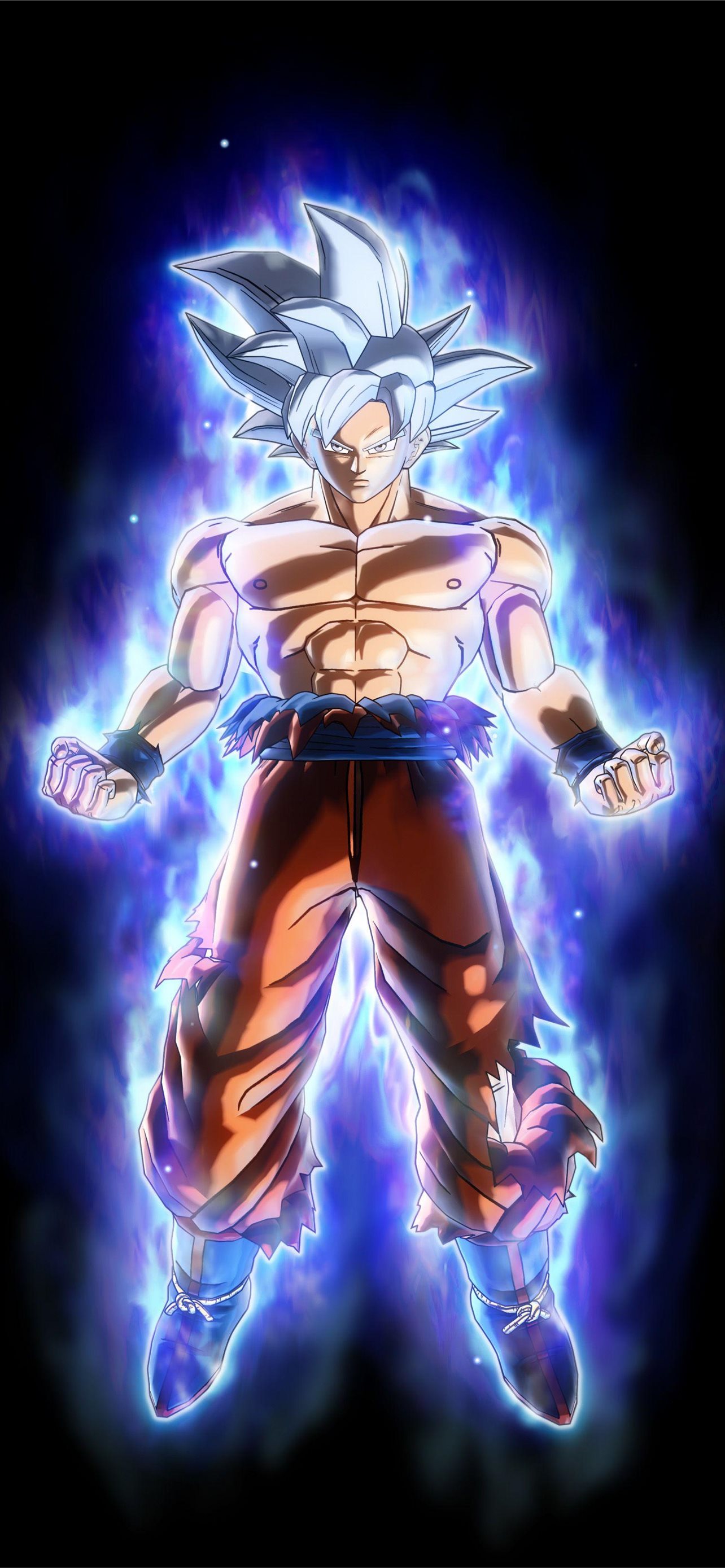 Goku Ultra Instinct Full Body Cave iPhone Wallpaper Free Download