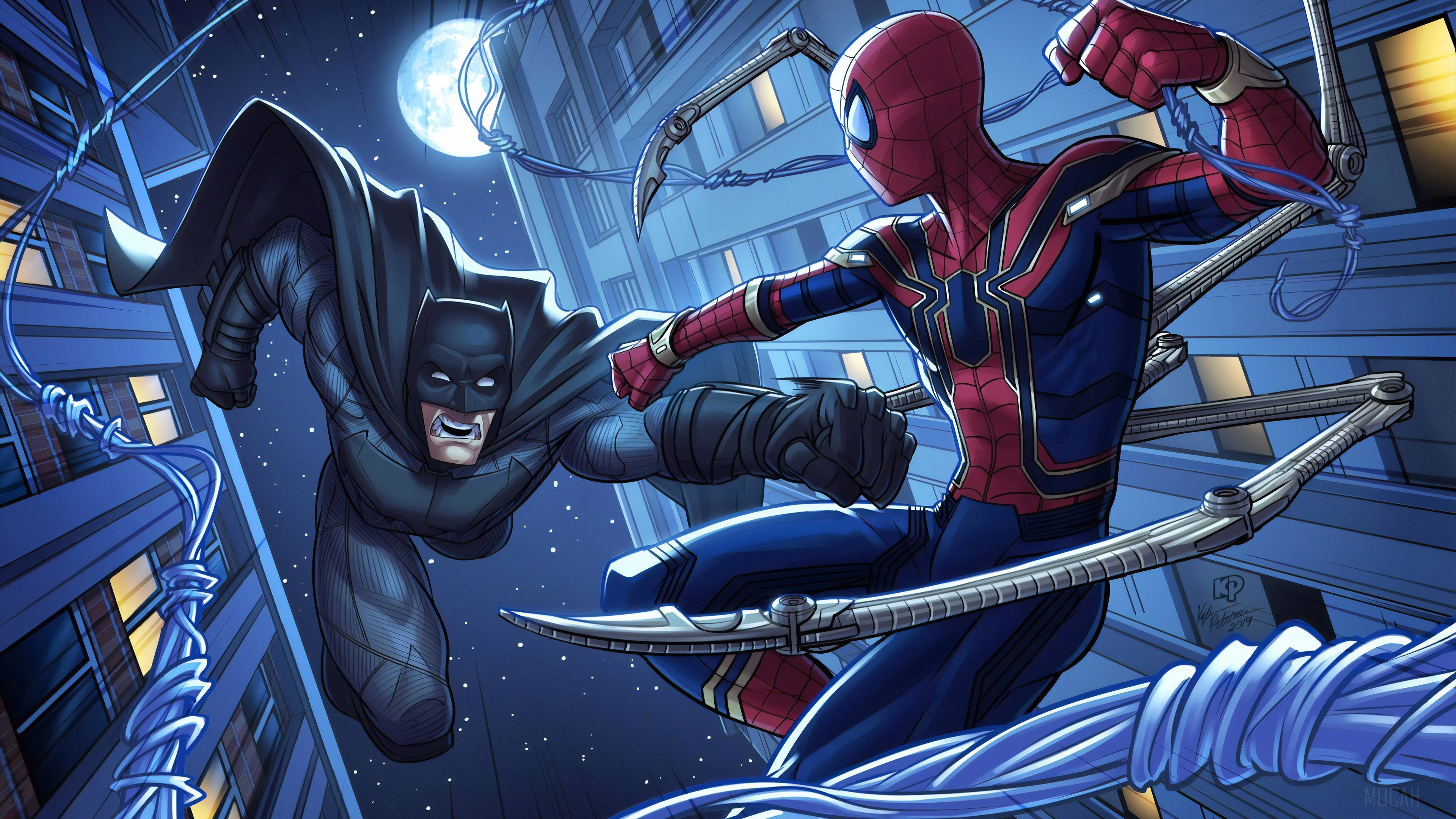 Batman And Spiderman 4k Gallery HD Wallpaper