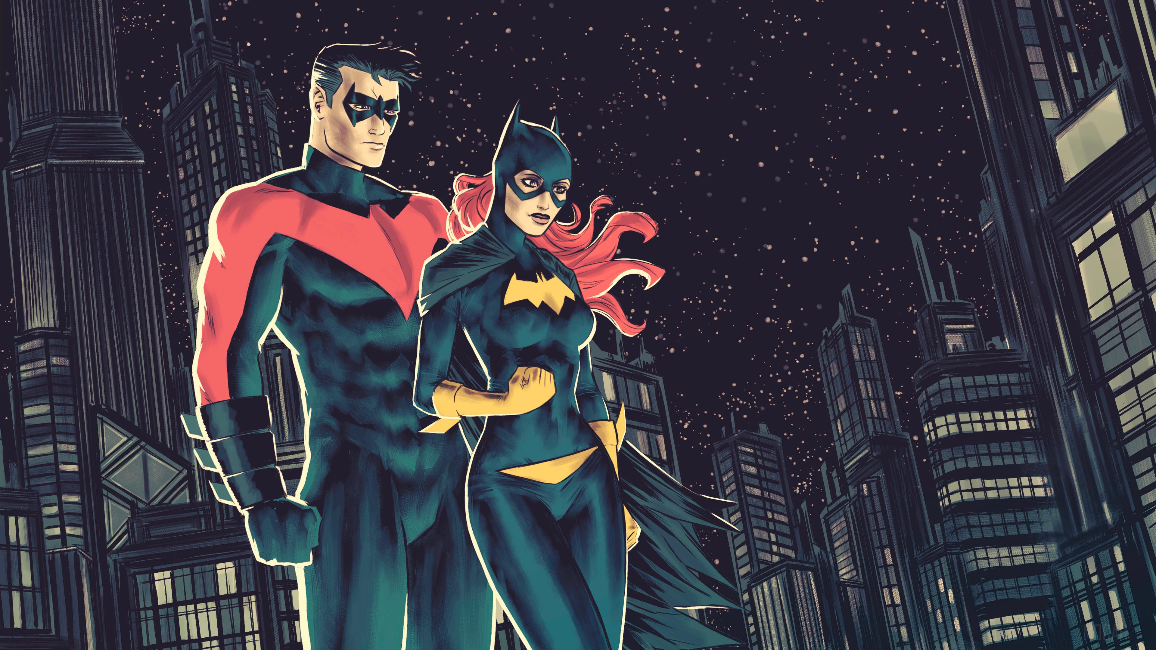 Nightwing With Batgirl 4k Gallery HD Wallpaper
