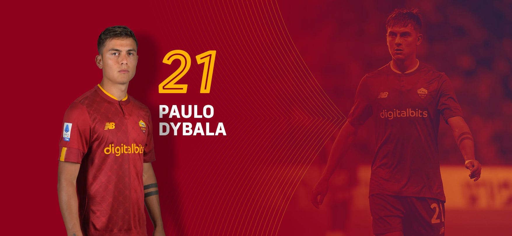 Dybala, Paulo Number 21 Jersey Roma Store