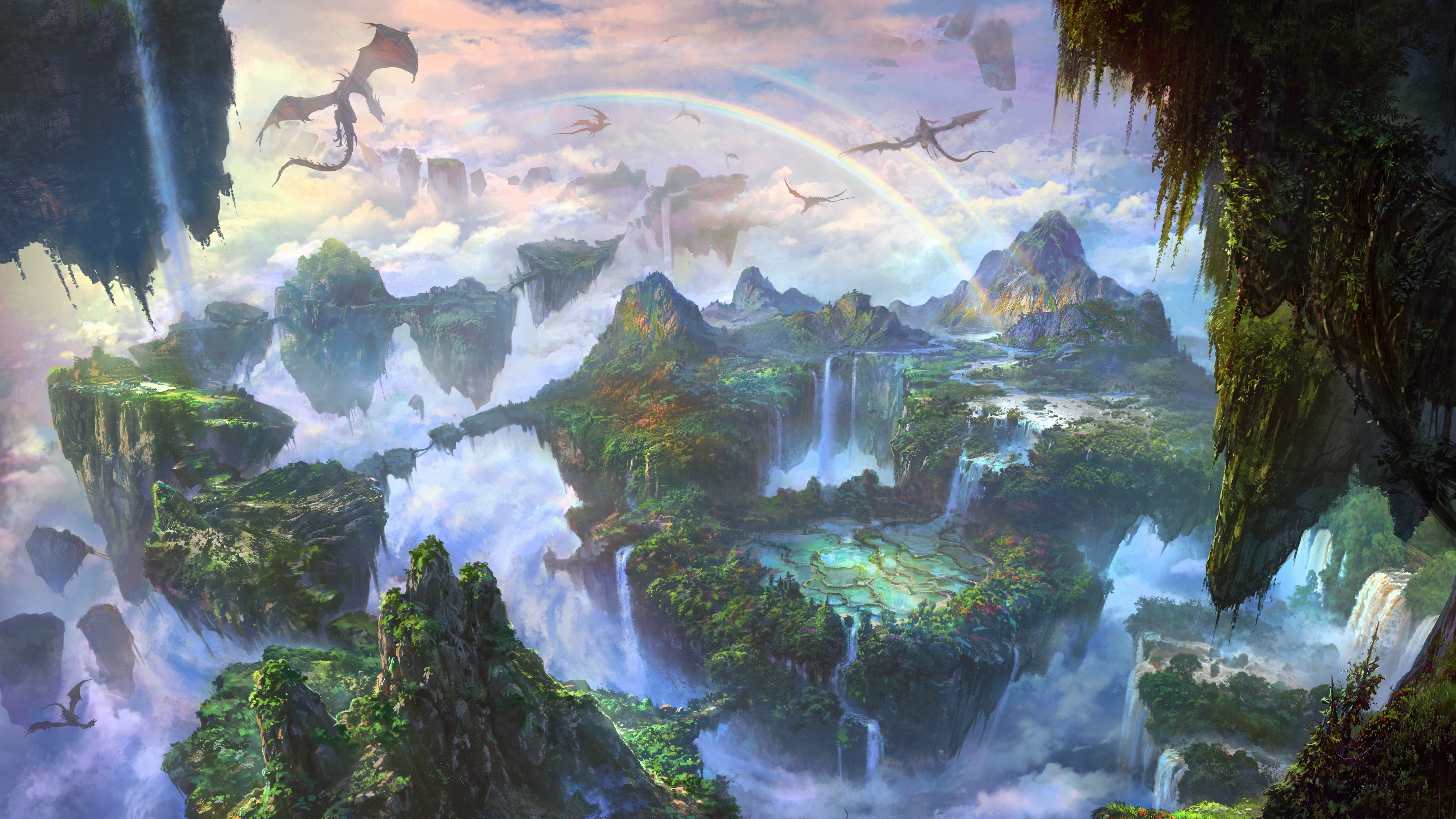 4K Fantasy Landscape Wallpaper and Background Image