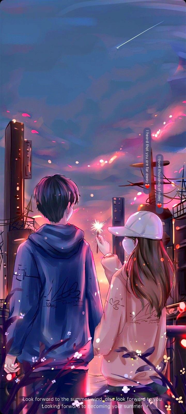 Anime Couple Summer Wallpapers - Wallpaper Cave