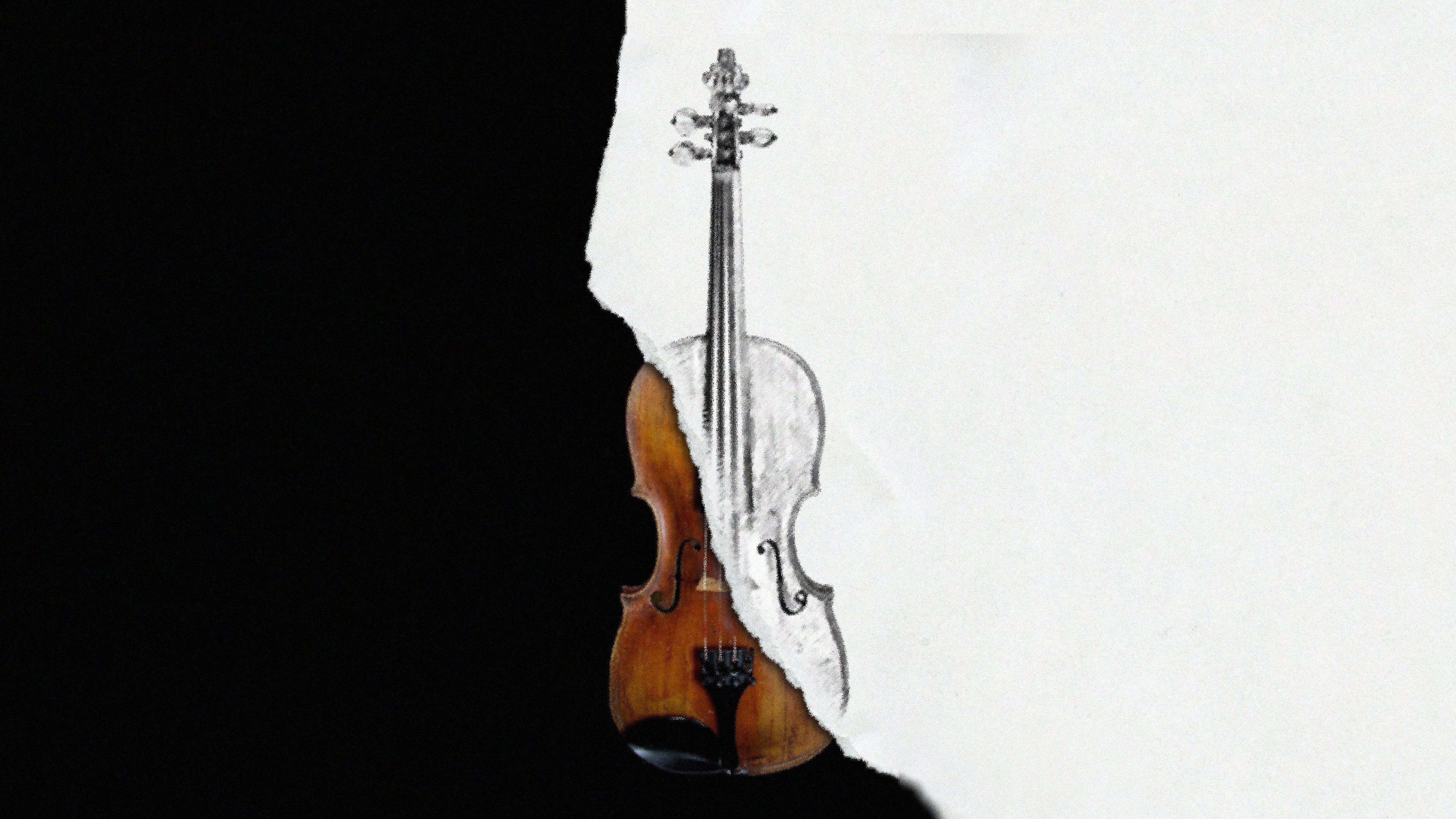 Download wallpaper 3840x2160 music, violin, art 4k wallpaper, uhd wallpaper, 16:9 widescreen 3840x2160 HD background, 16934