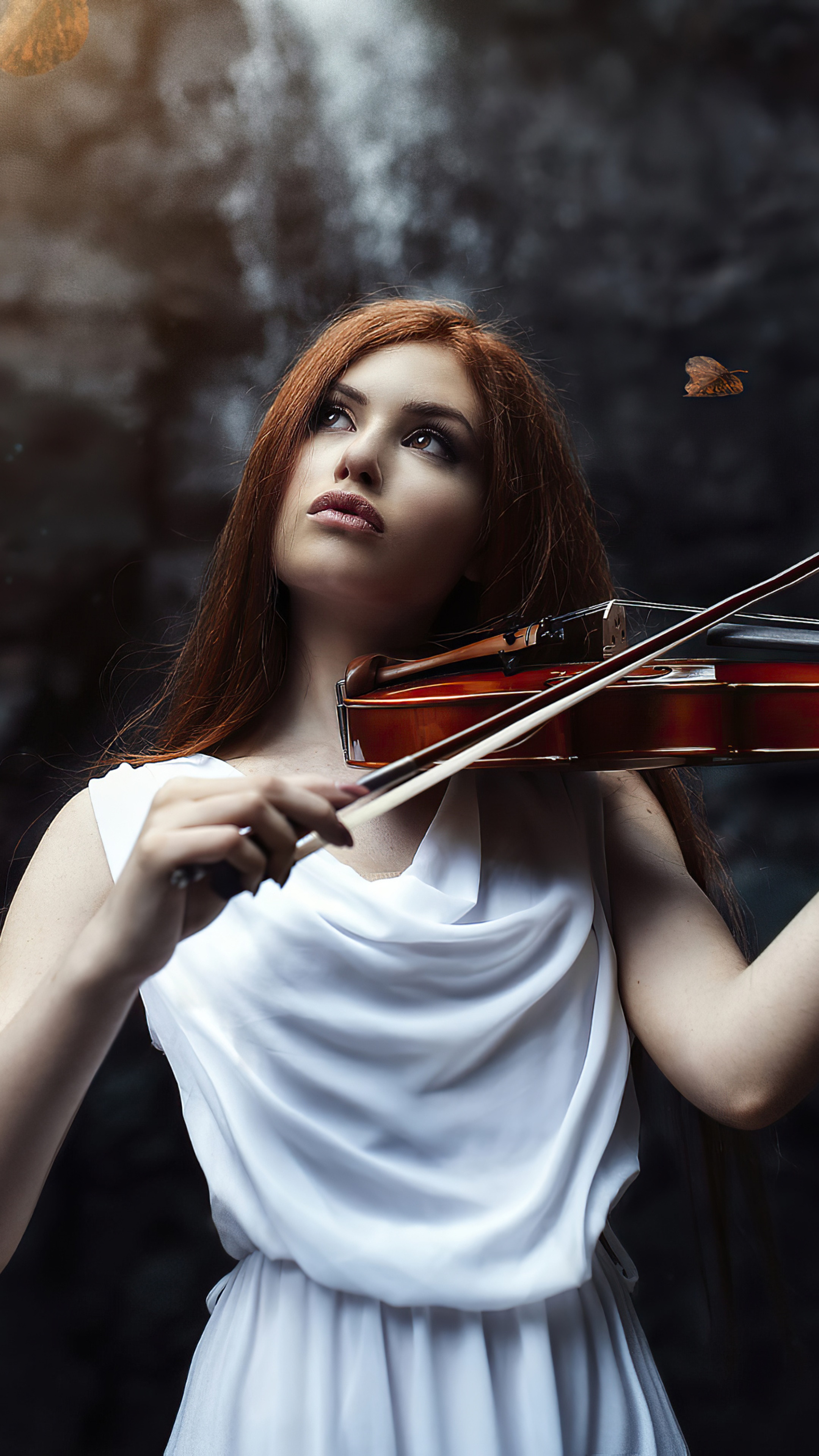 girls, model, hd, 4k, violin Gallery HD Wallpaper
