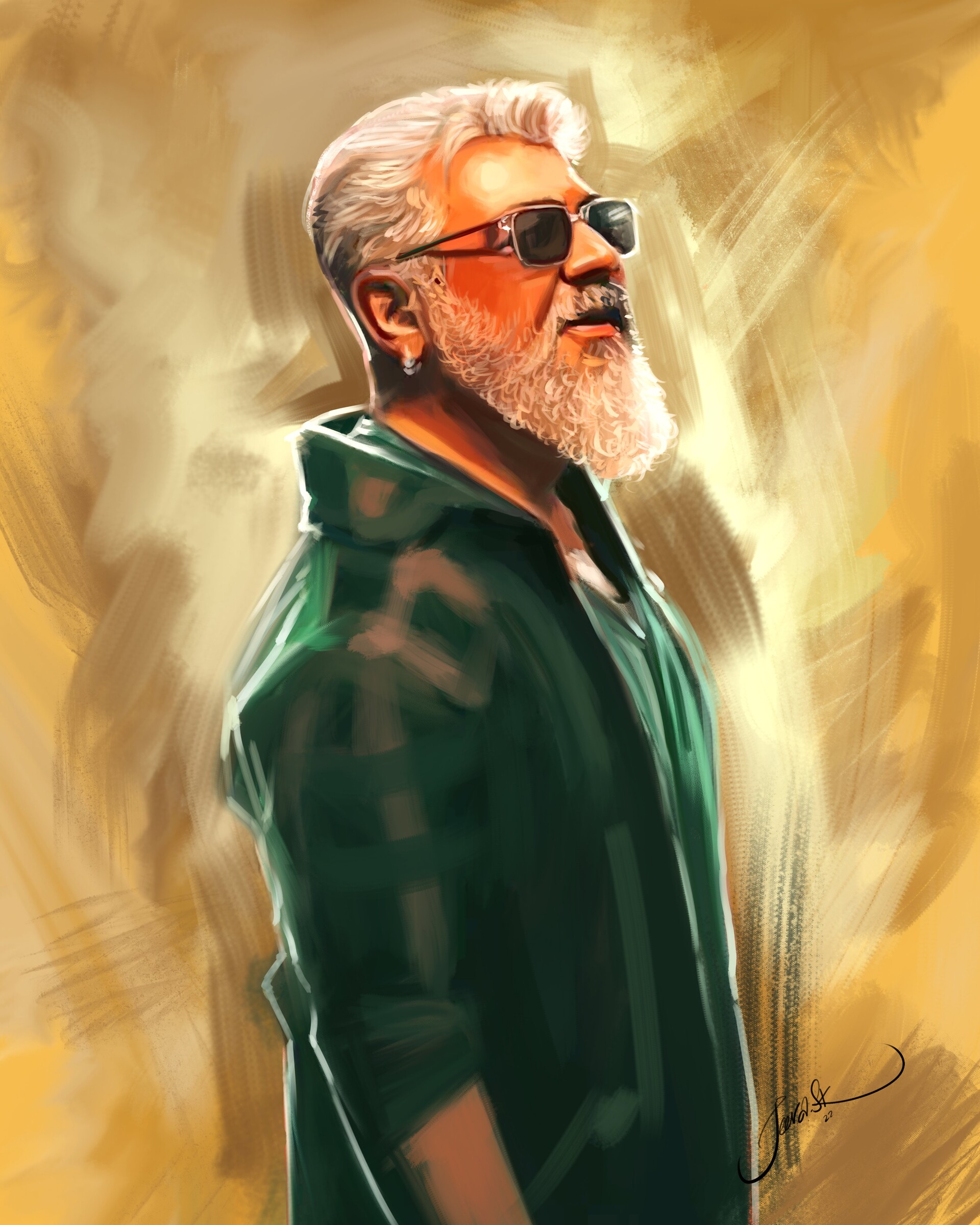 Actor Thala Ajith Kumar Painting 2022 #thunivu #ThunivuPongal #ThunivuVsVarisu #painting