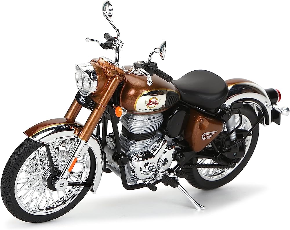 Royal Enfield Classic 350 Scale Model- Chrome Bronze, Amazon.in: Car & Motorbike