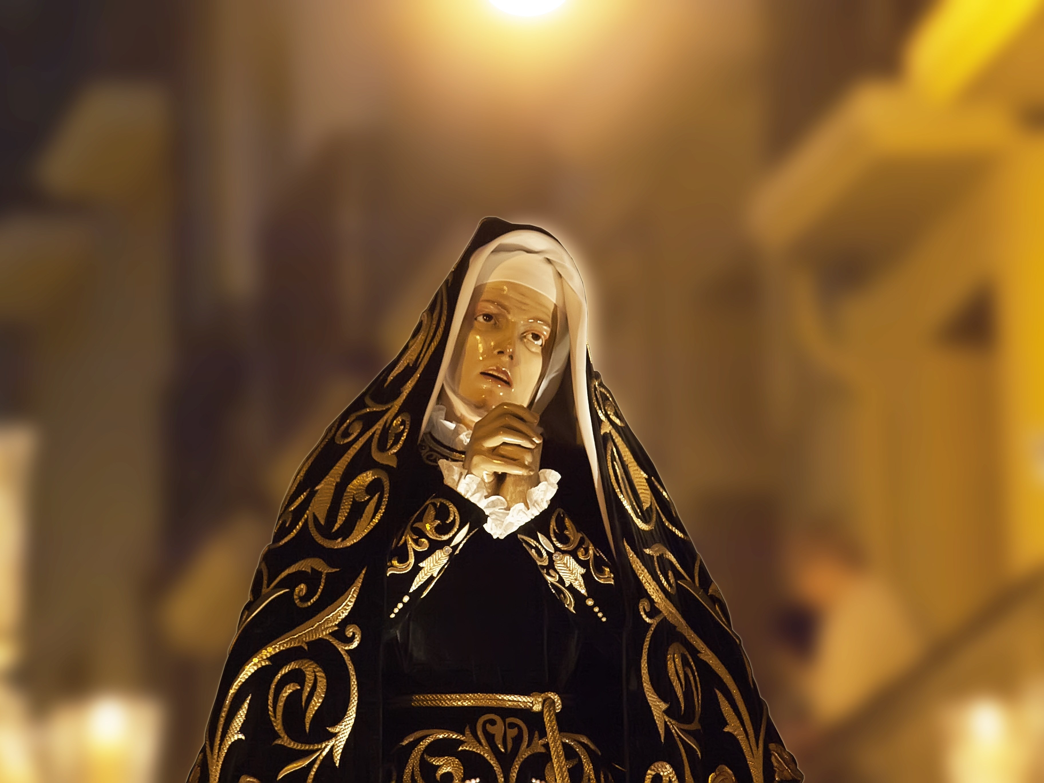 Wallpaper / blessed virgin mary procession painful pamplona 4k wallpaper free download