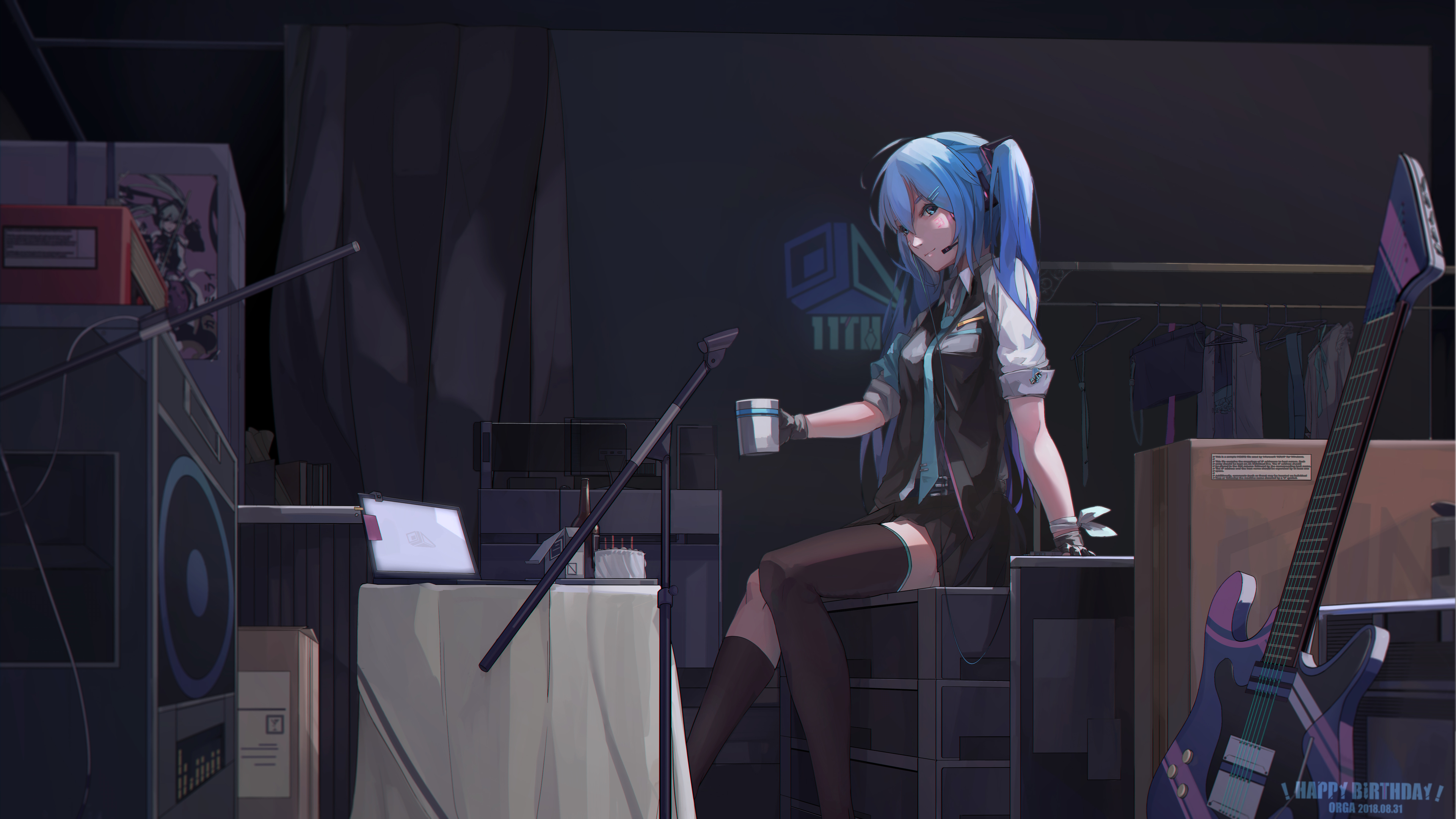 Wallpaper 4k Hatsune Miku Blue Hair 4k Wallpaper