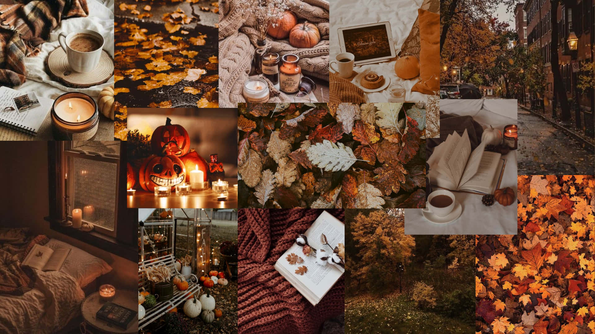 Cozy Autumn Wall Collage Kit 75 PCS Fall Aesthetic Soft 
