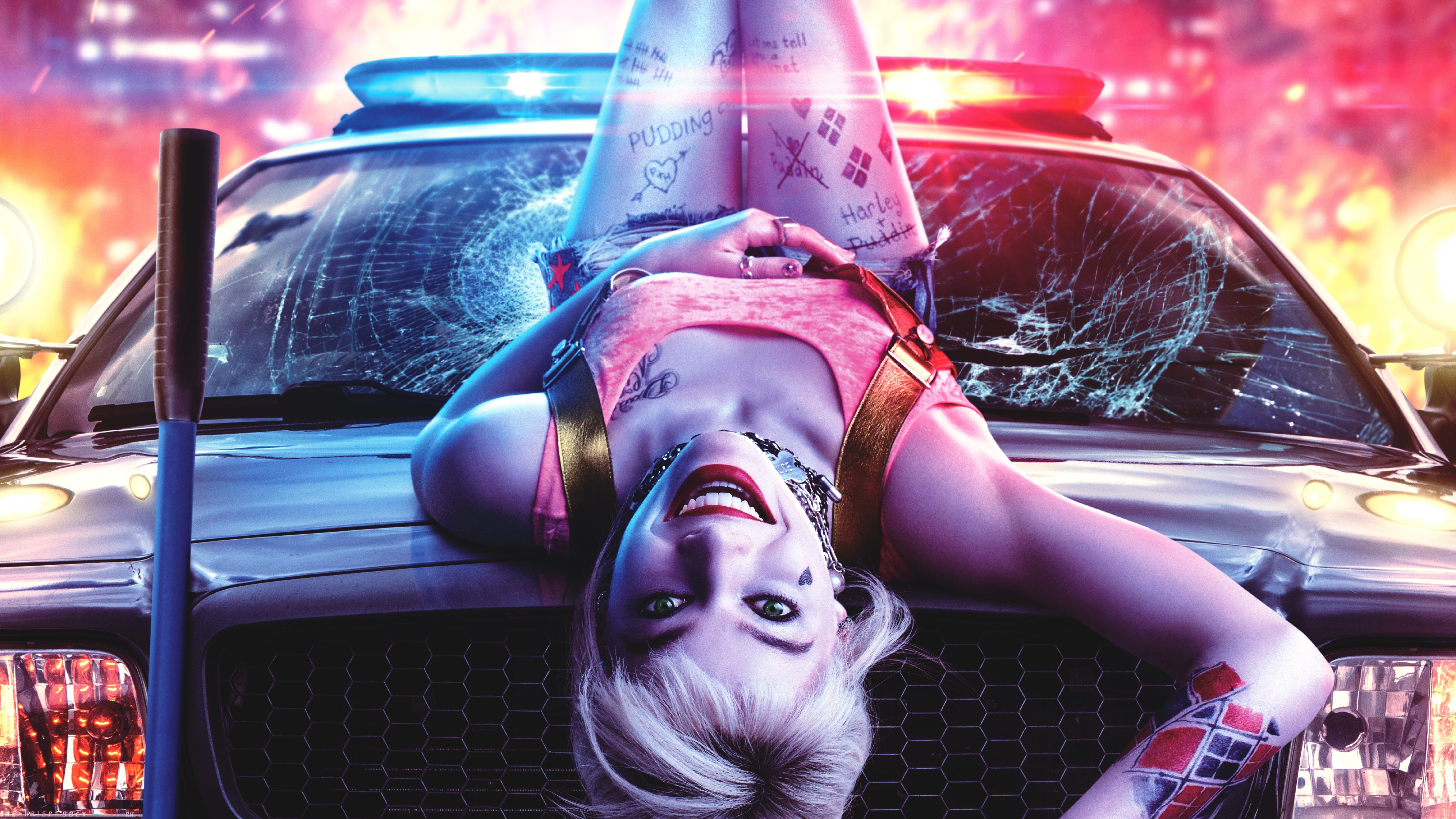 Harley Quinn Wallpaper 4K, Birds of Prey, Margot Robbie