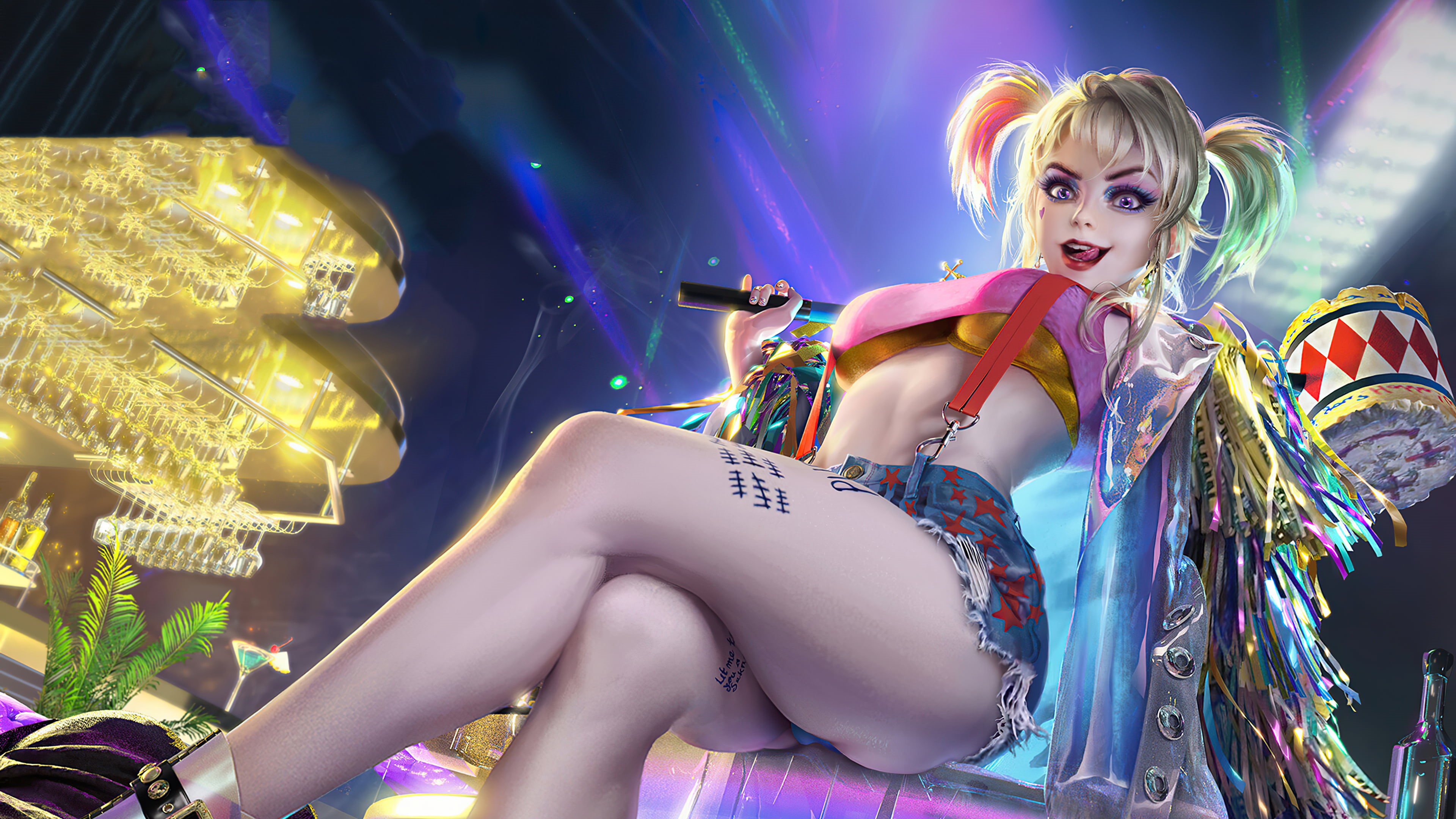 Wallpaper / superhero, artwork, Harley Quinn, bird of prey, 4K, ArtStation, movies free download