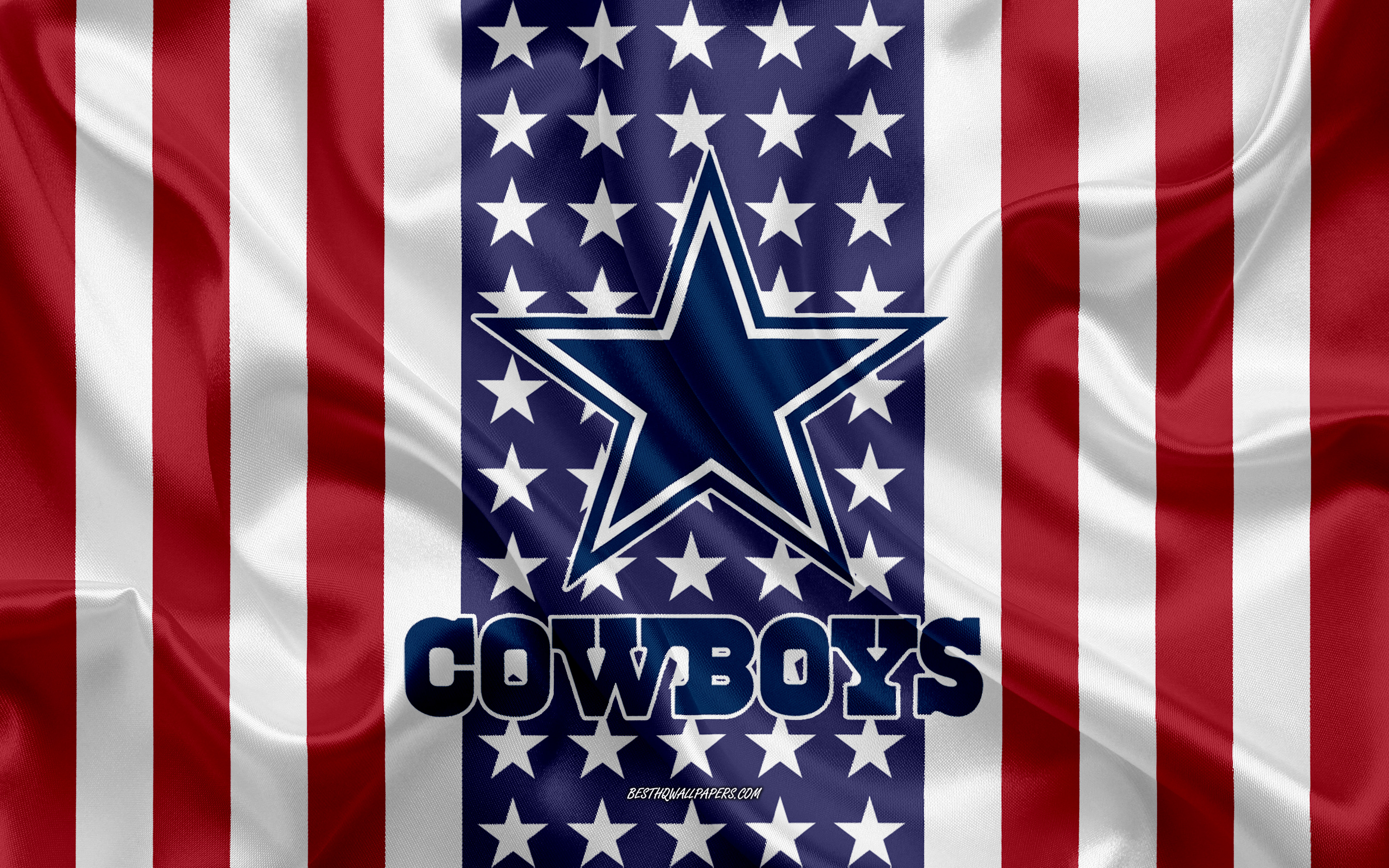 Dallas Cowboys, American football team, blue stone background, Dallas  Cowboys logo, HD wallpaper