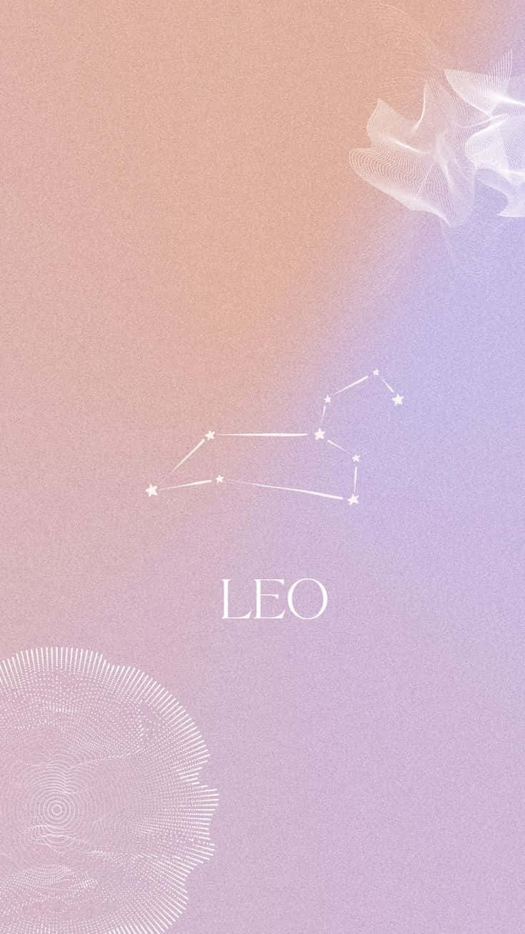 Download Pastel Colored Leo Zodiac Constellation Wallpaper