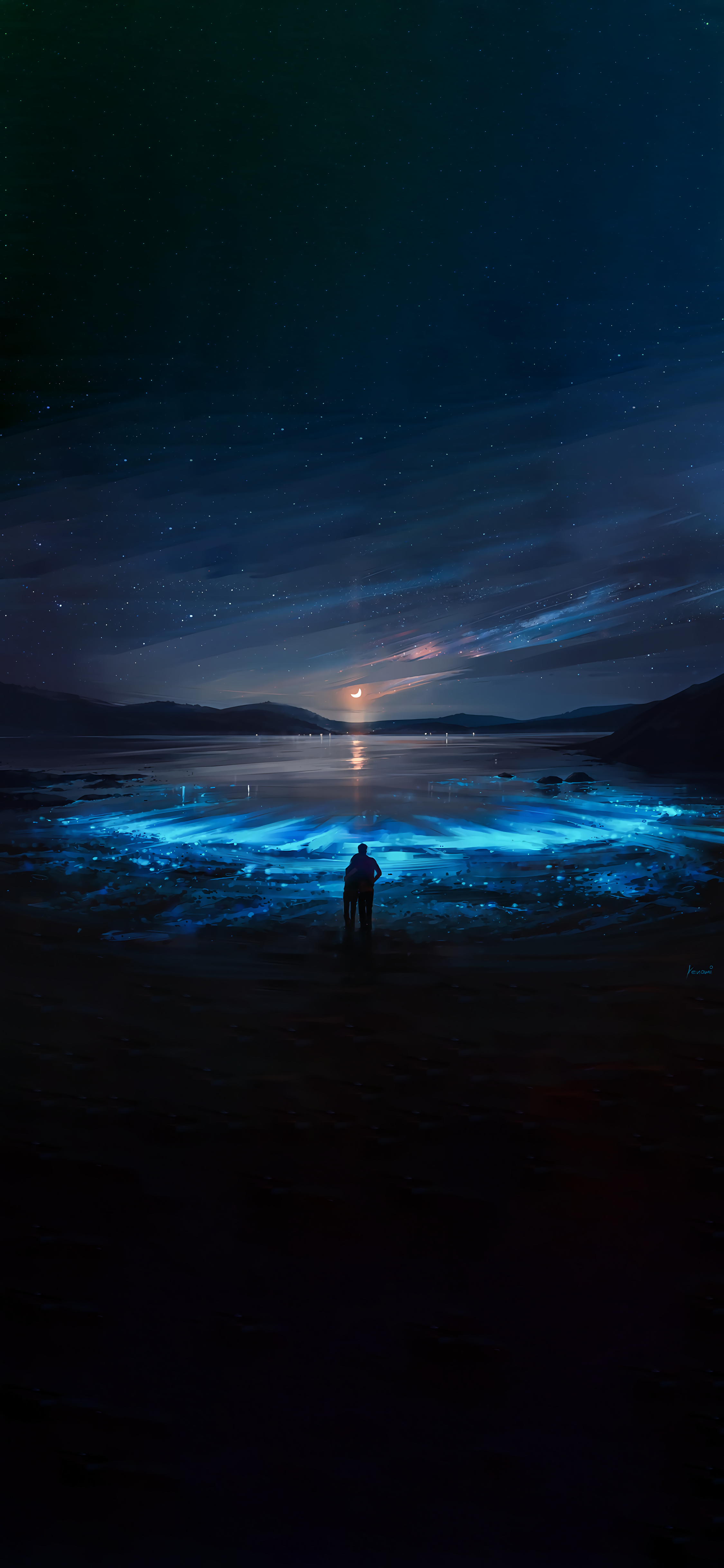 Night Nature Dusk Star Space Phone Wallpaper 4K