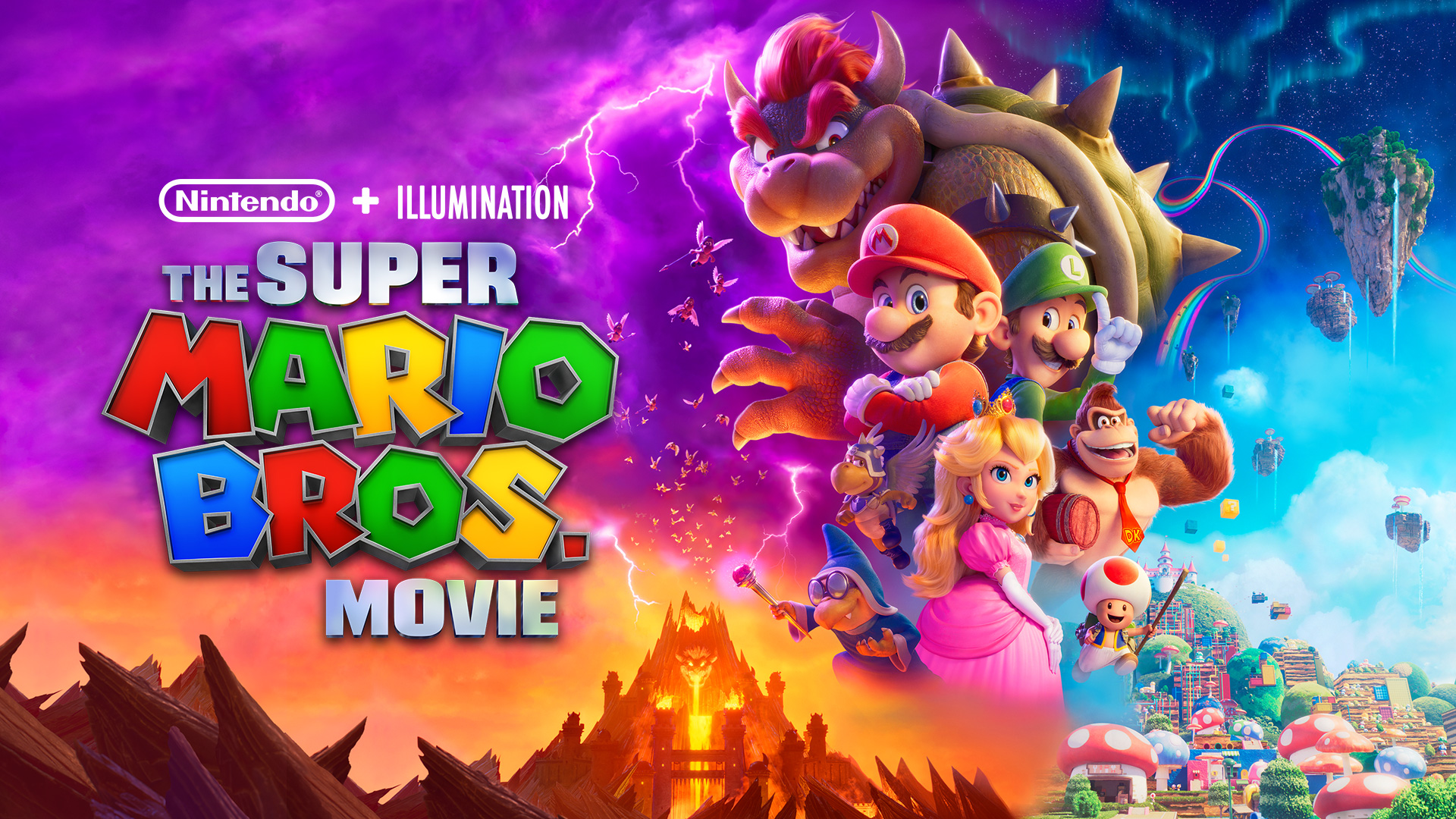 Optimum's A Go! Catch The Super Mario Bros. Movie Which Follows Mario And Luigi On A Whirlwind Adventure Through Mushroom Kingdom, As They Unite With A Cast Of Familiar Characters