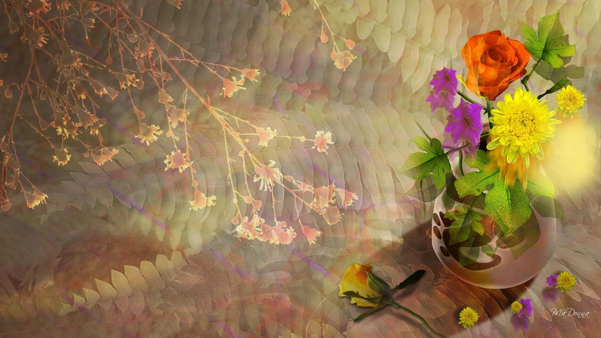 Autumn Flowers Desktop Wallpaper Free Autumn Flowers Desktop Background