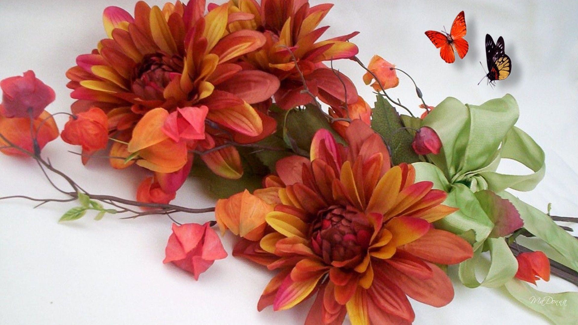 Fall Flowers Wallpaper