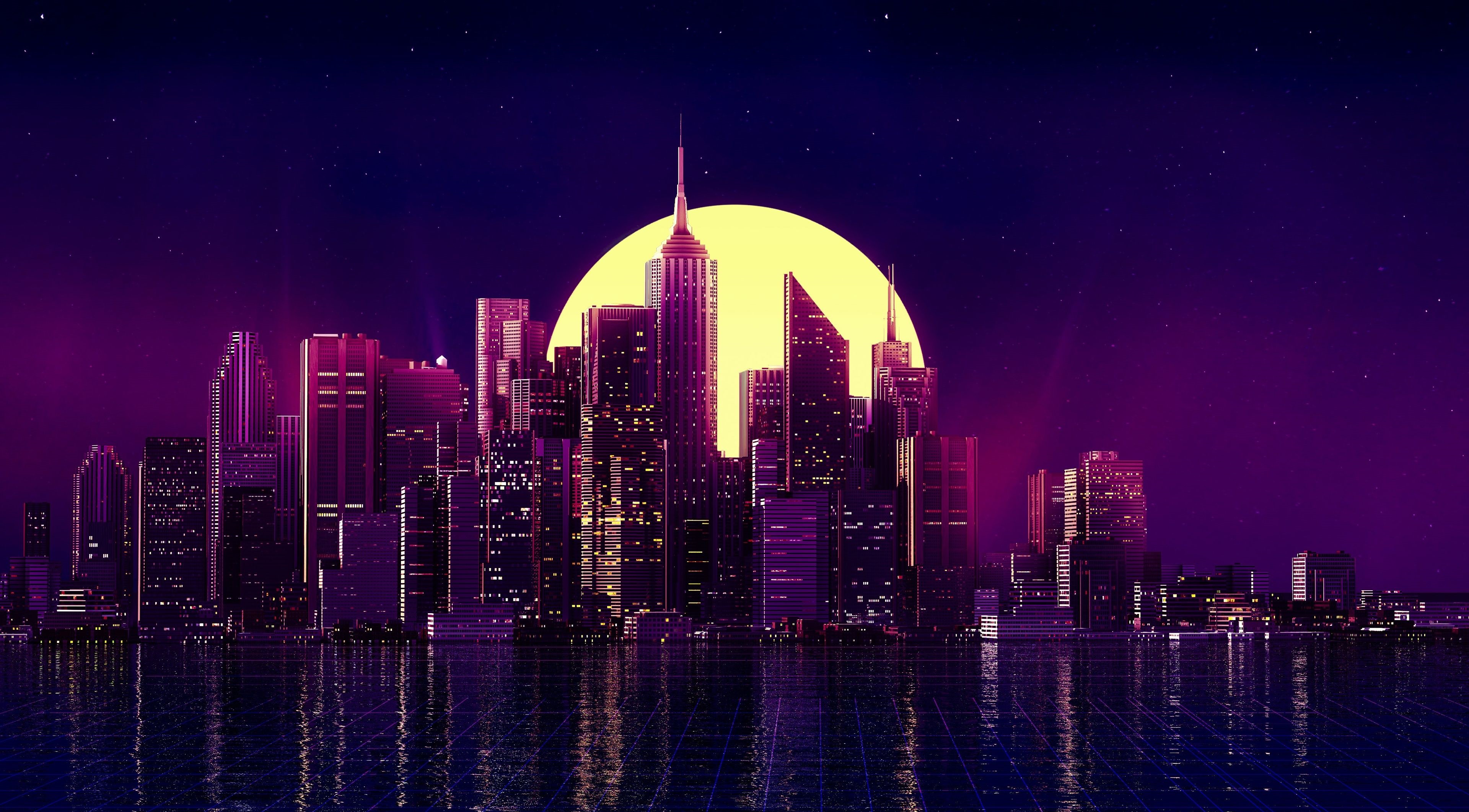 Aesthetic city wallpaper 4k, HeroScreen - Cool Wallpapers