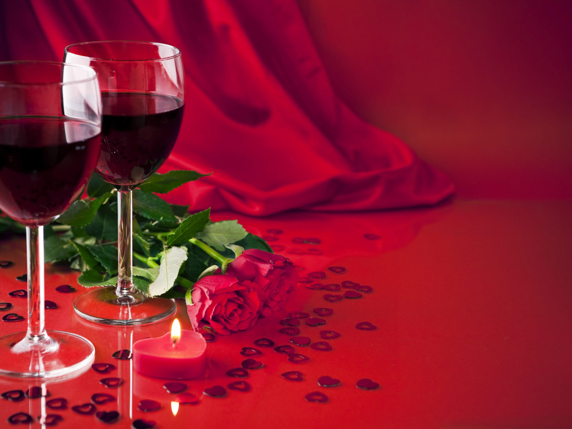 Romantic Evening Two Glasses Of Red Wine Flower Red Roses Romantic Background 4k HD Desktop Wallpaper For Tablets And Mobile Phones 5200x3250, Wallpaper13.com