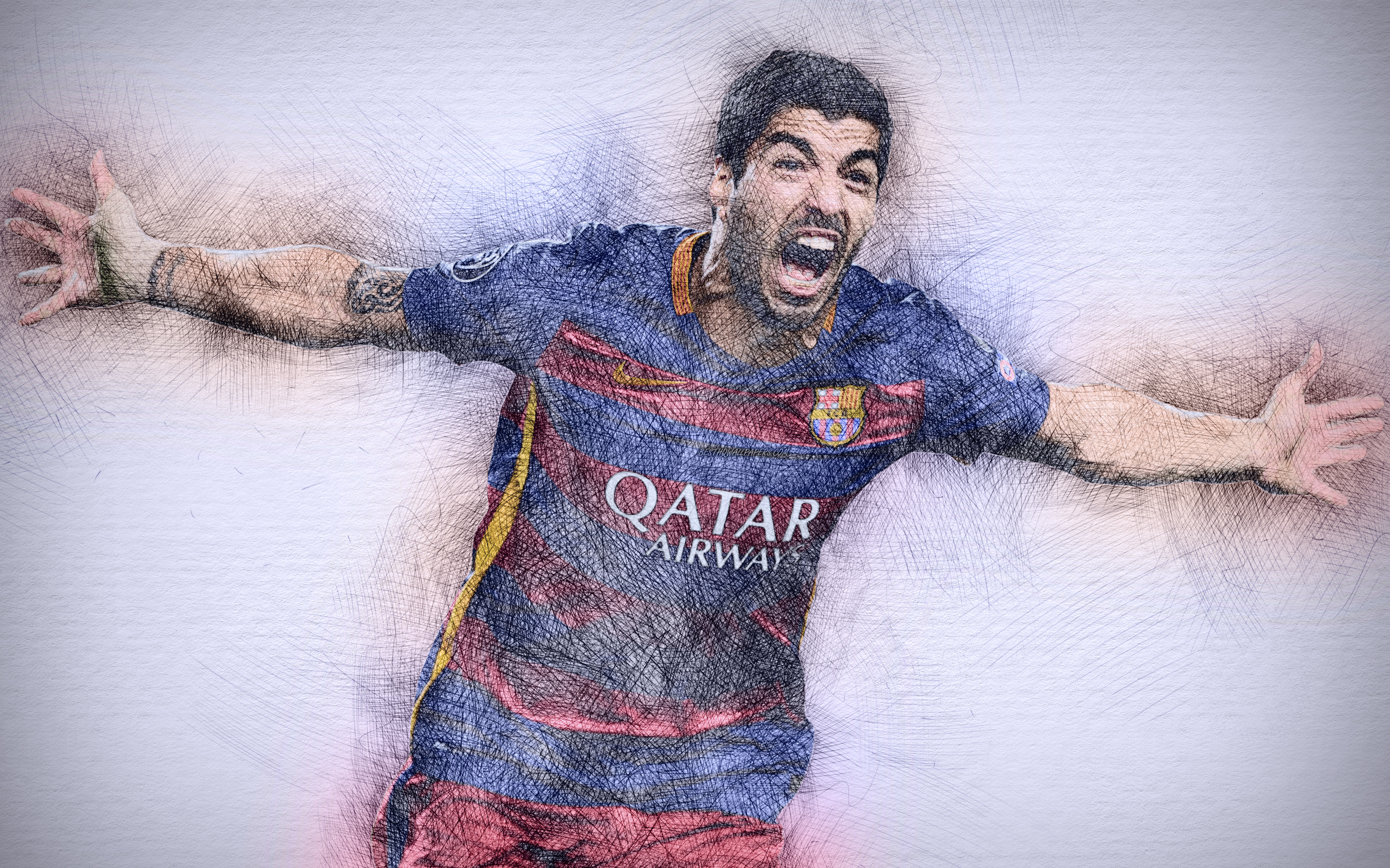 HD desktop wallpaper: Sports, Soccer, Fc Barcelona, Luis Suarez, Uruguayan download free picture