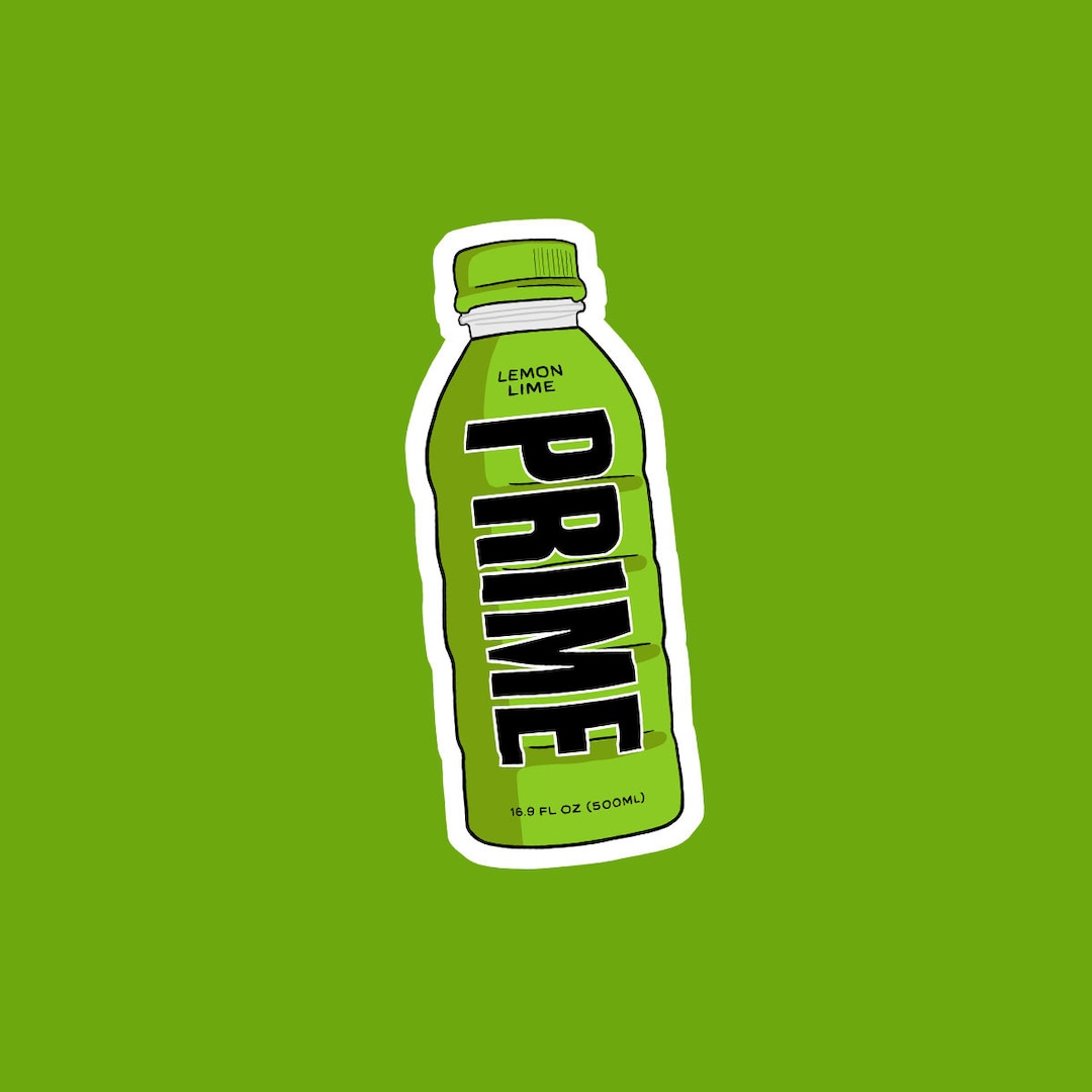 Green Prime Sticker Drink Prime Prime Hydration KSI