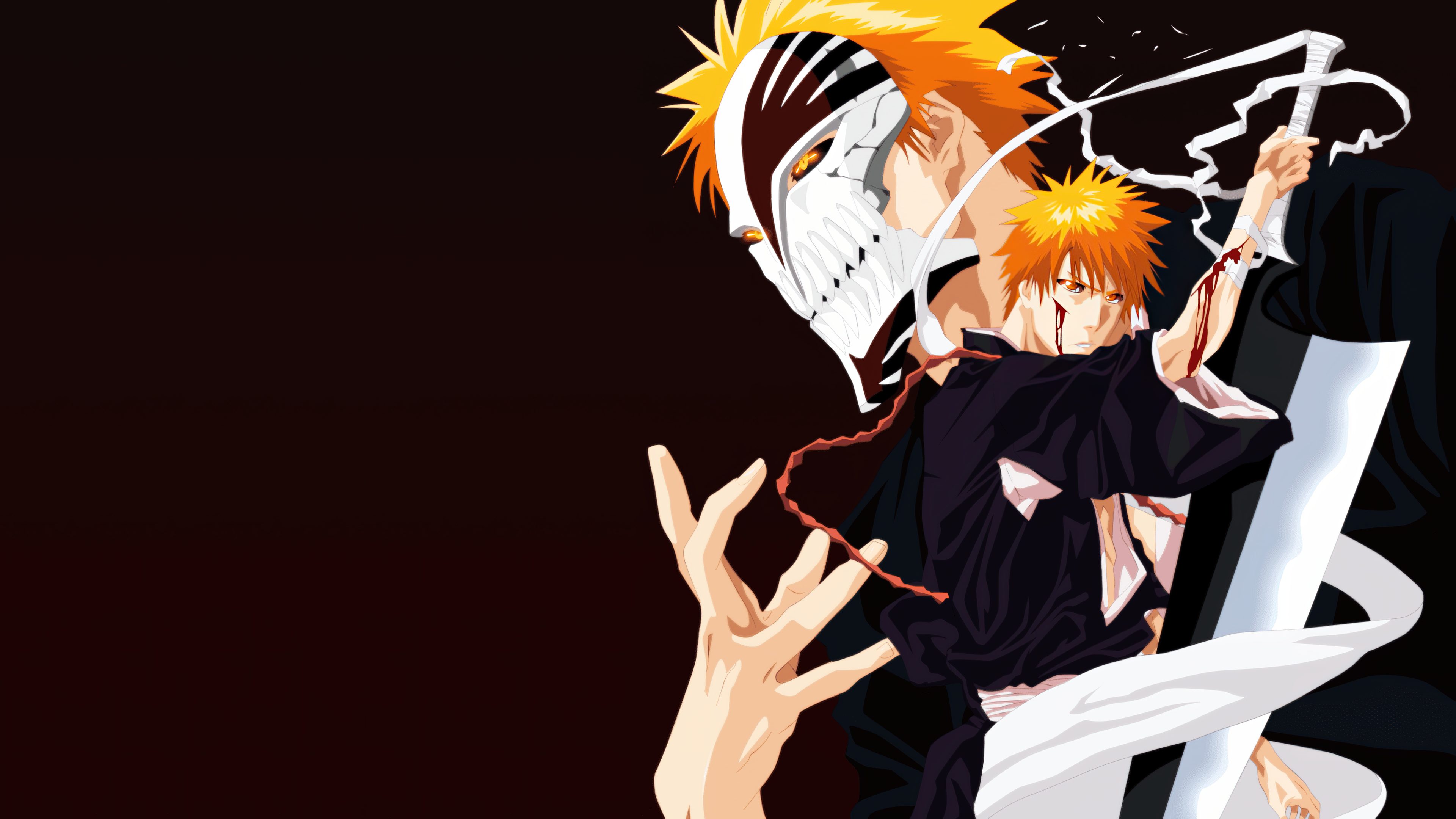 Ichigo Kurosaki Wallpaper 4K, Bleach, Visored