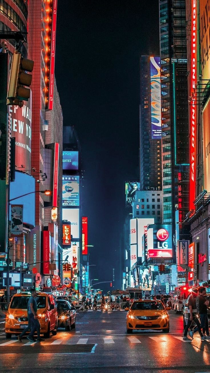 Times Square Phone Wallpapers - Wallpaper Cave, image size:736x1305