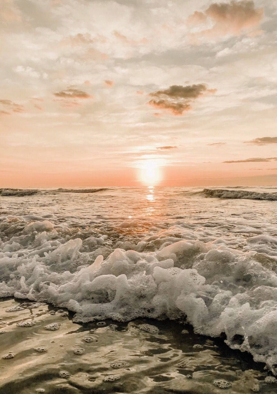 Download Summer Aesthetic Beach Sunset Wallpaper