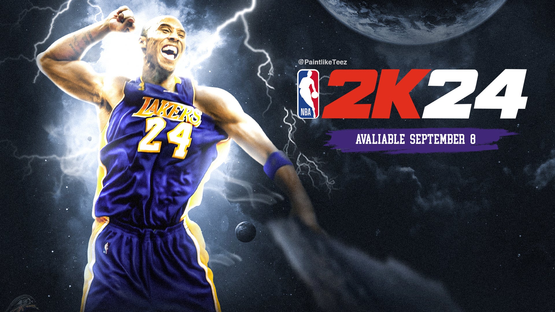 NBA2K24 Cover Art Concept (Black Mamba Edition)