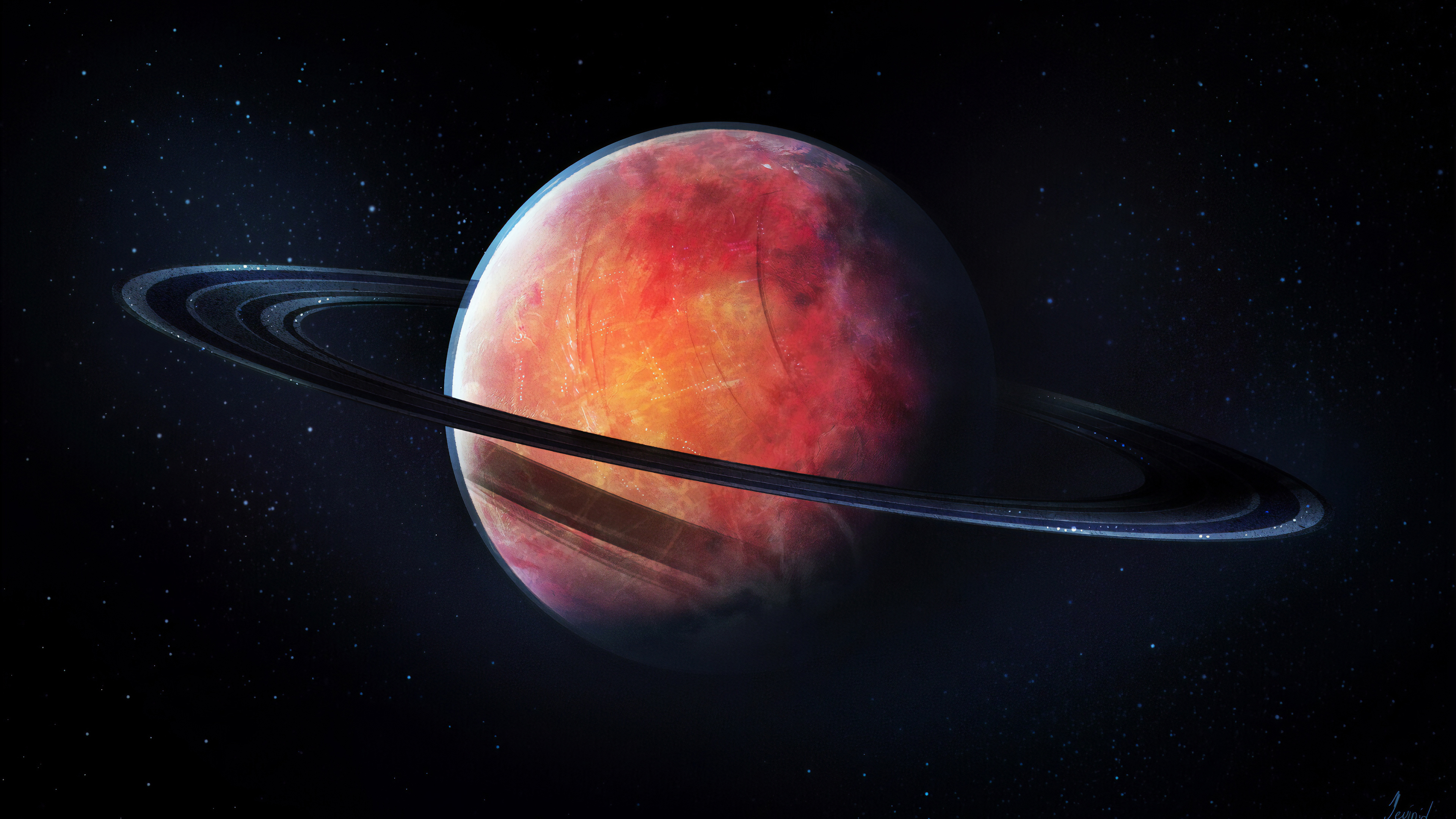 Wallpaper 4k Planet Art Wallpaper