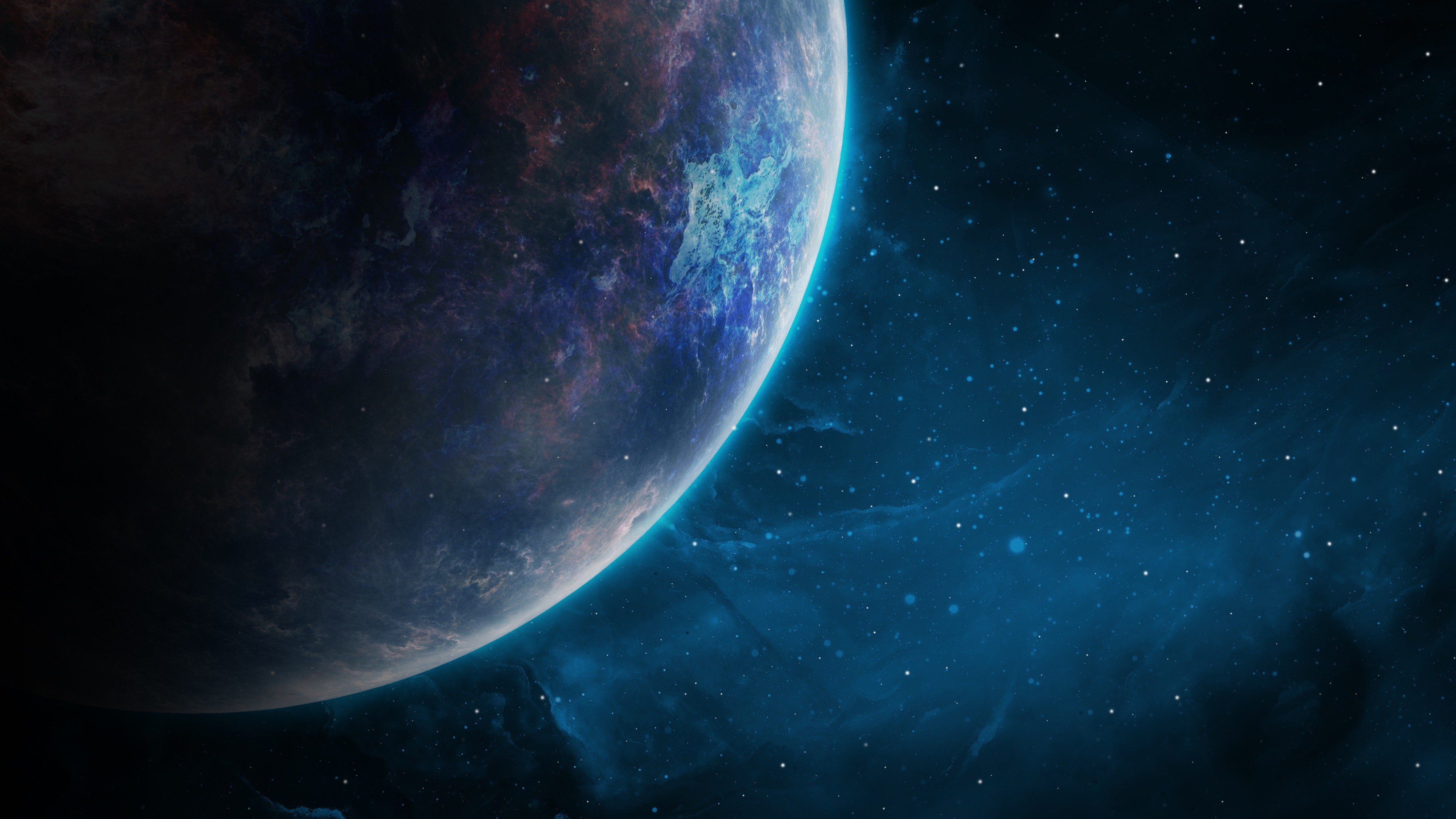 Wallpaper space, galaxy, planet, 4k, Space