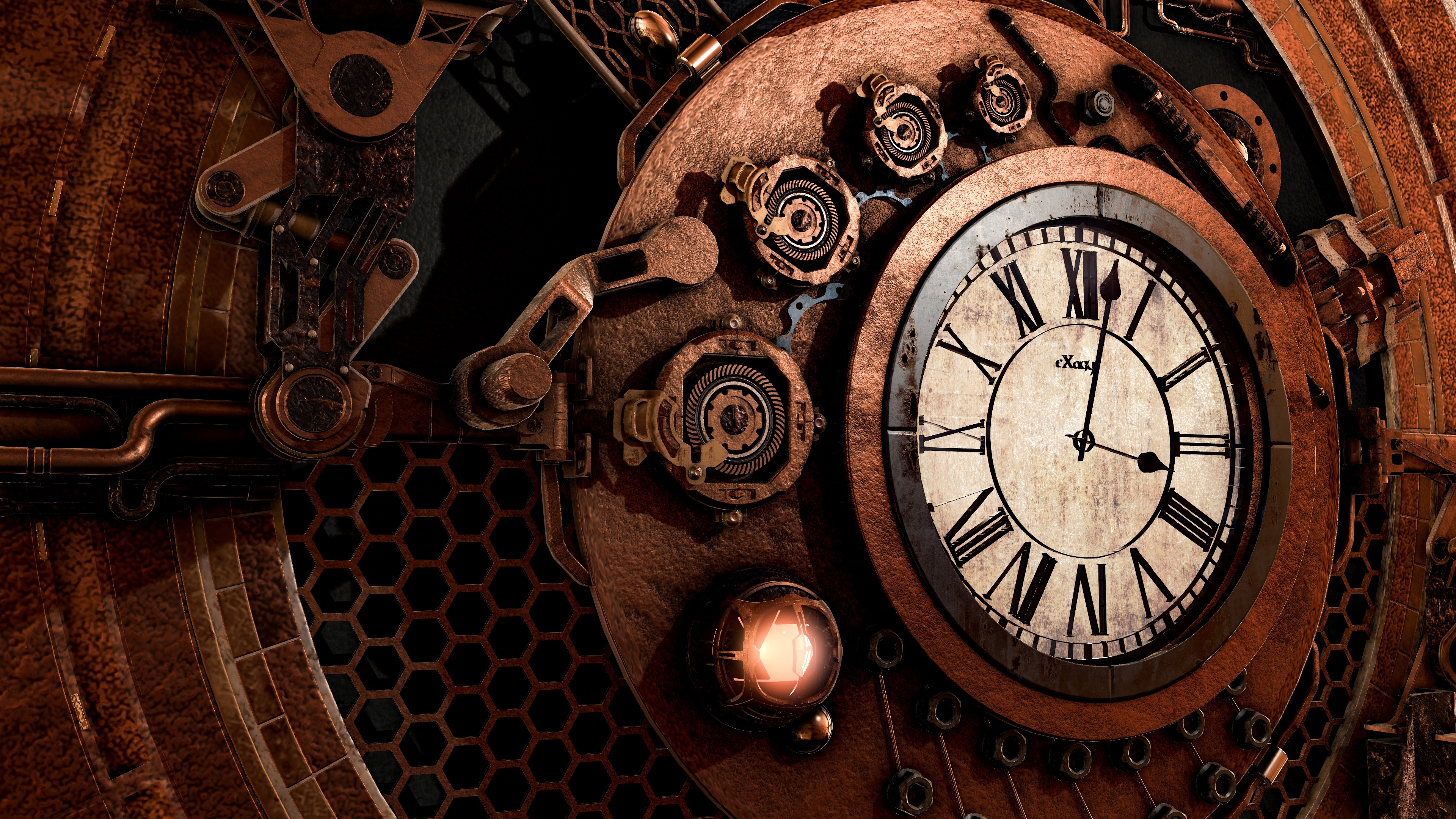 Clock 4K wallpaper for your desktop or mobile screen free and easy to download