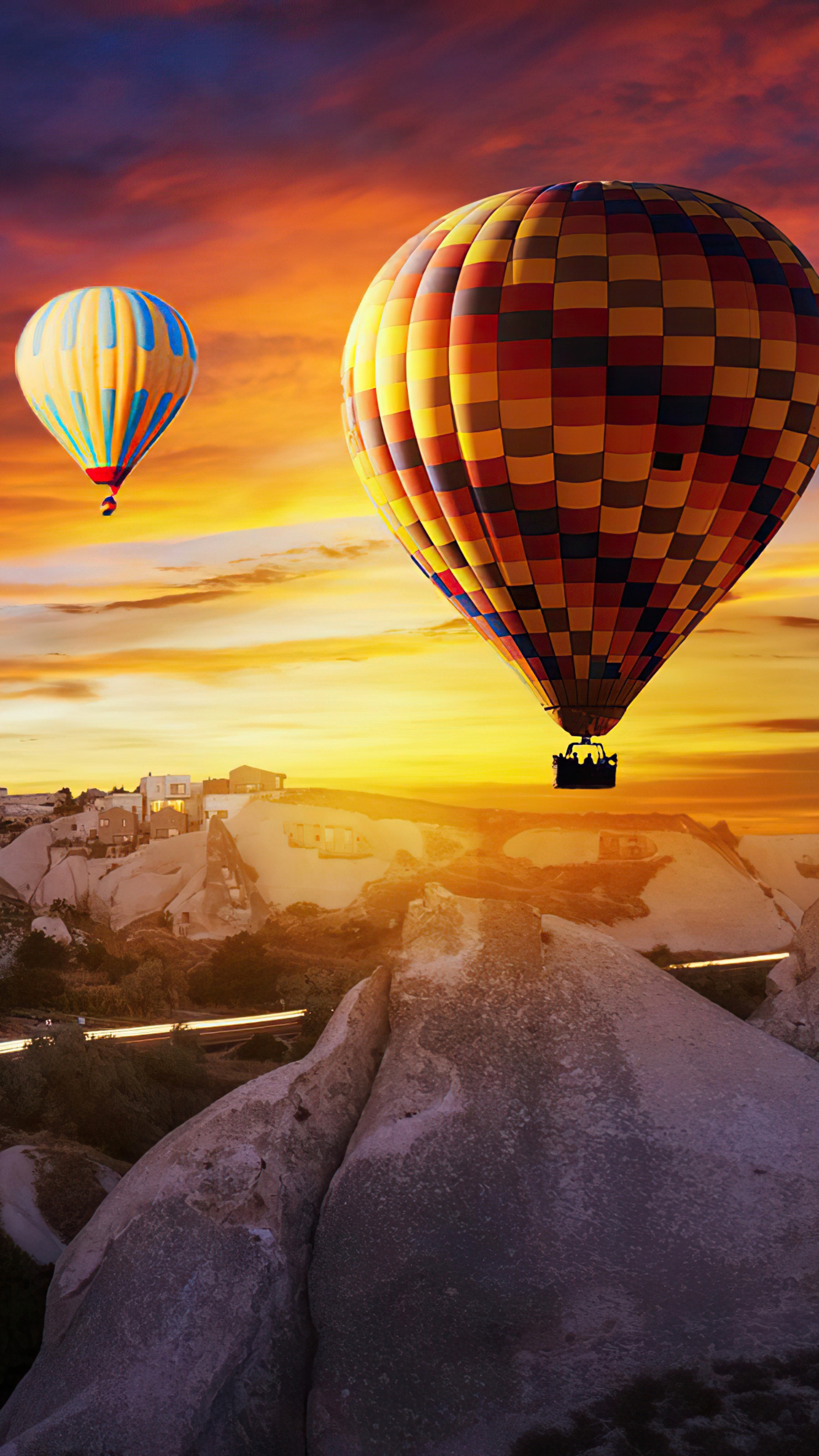 air balloon, sky, photography, hd, 4k, artist, artwork, digital art Gallery HD Wallpaper