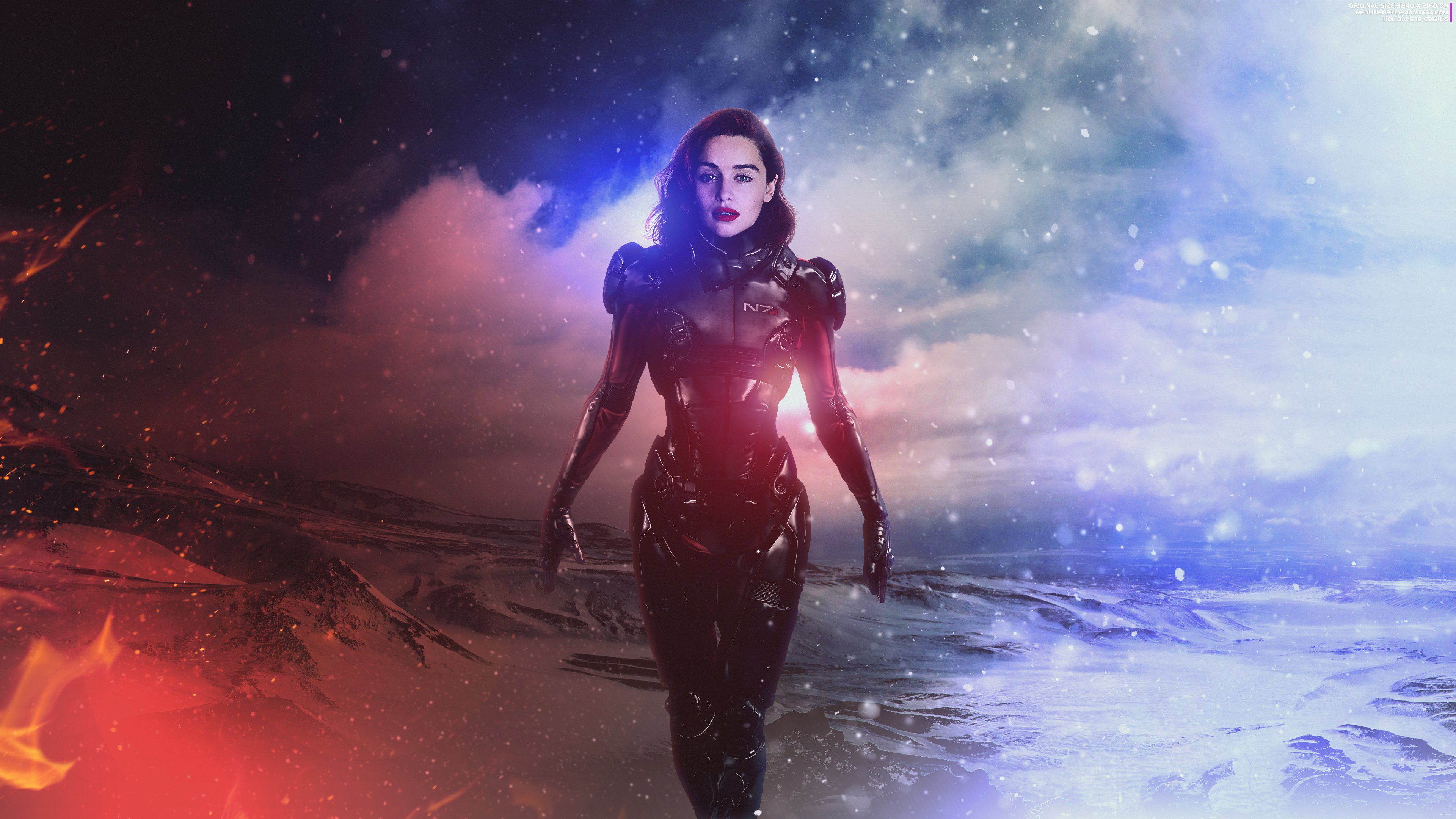 Emilia Clarke Wallpaper 4K, Mass Effect: Andromeda