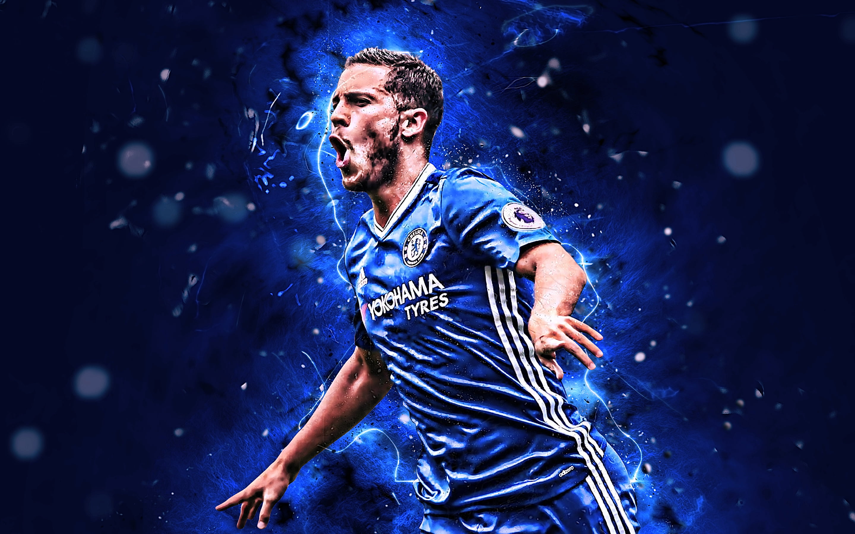 Wallpaper / Chelsea F.C., Belgian, Eden Hazard, Soccer, 2K free download
