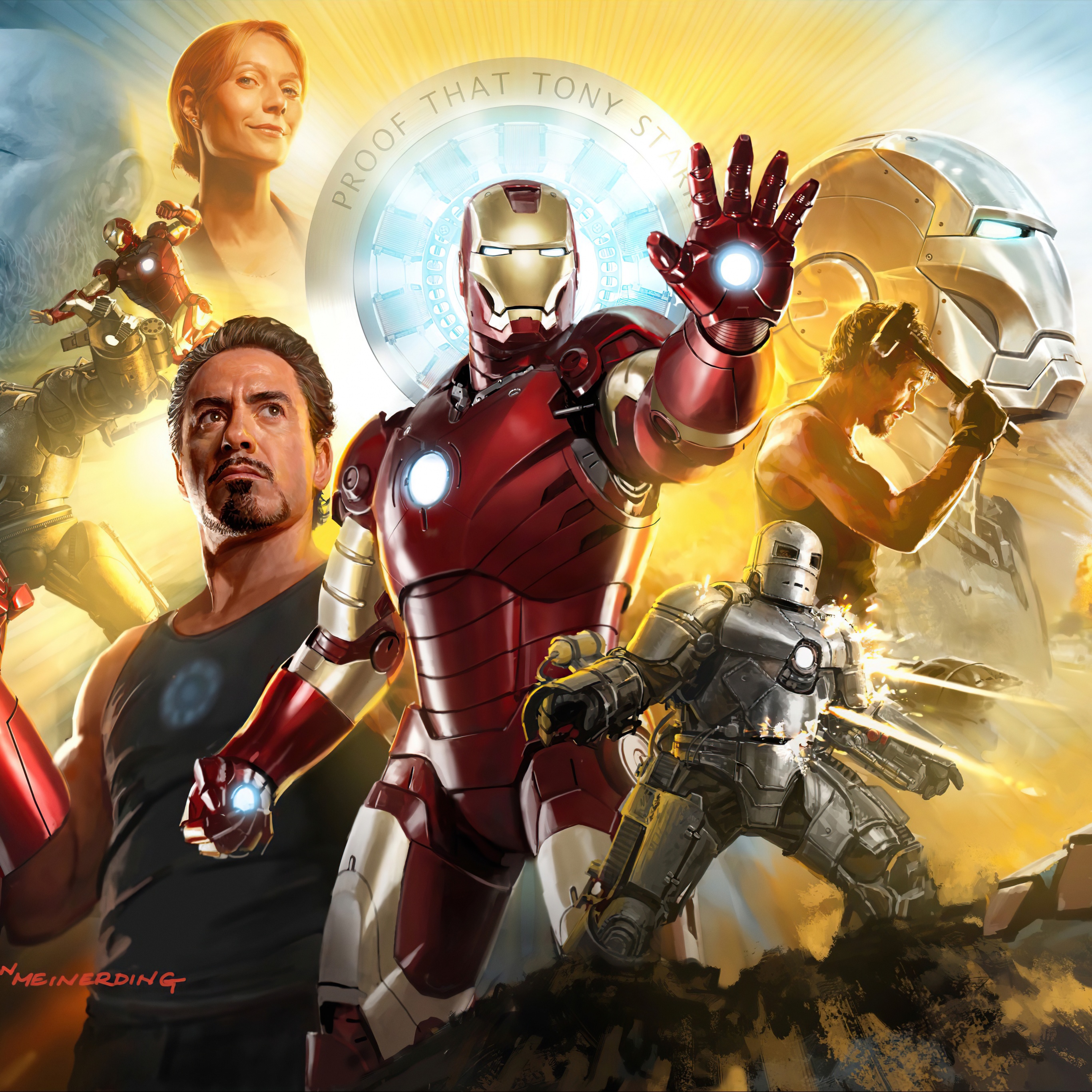 Iron Man Wallpaper 4K, Tribute, Marvel Comics